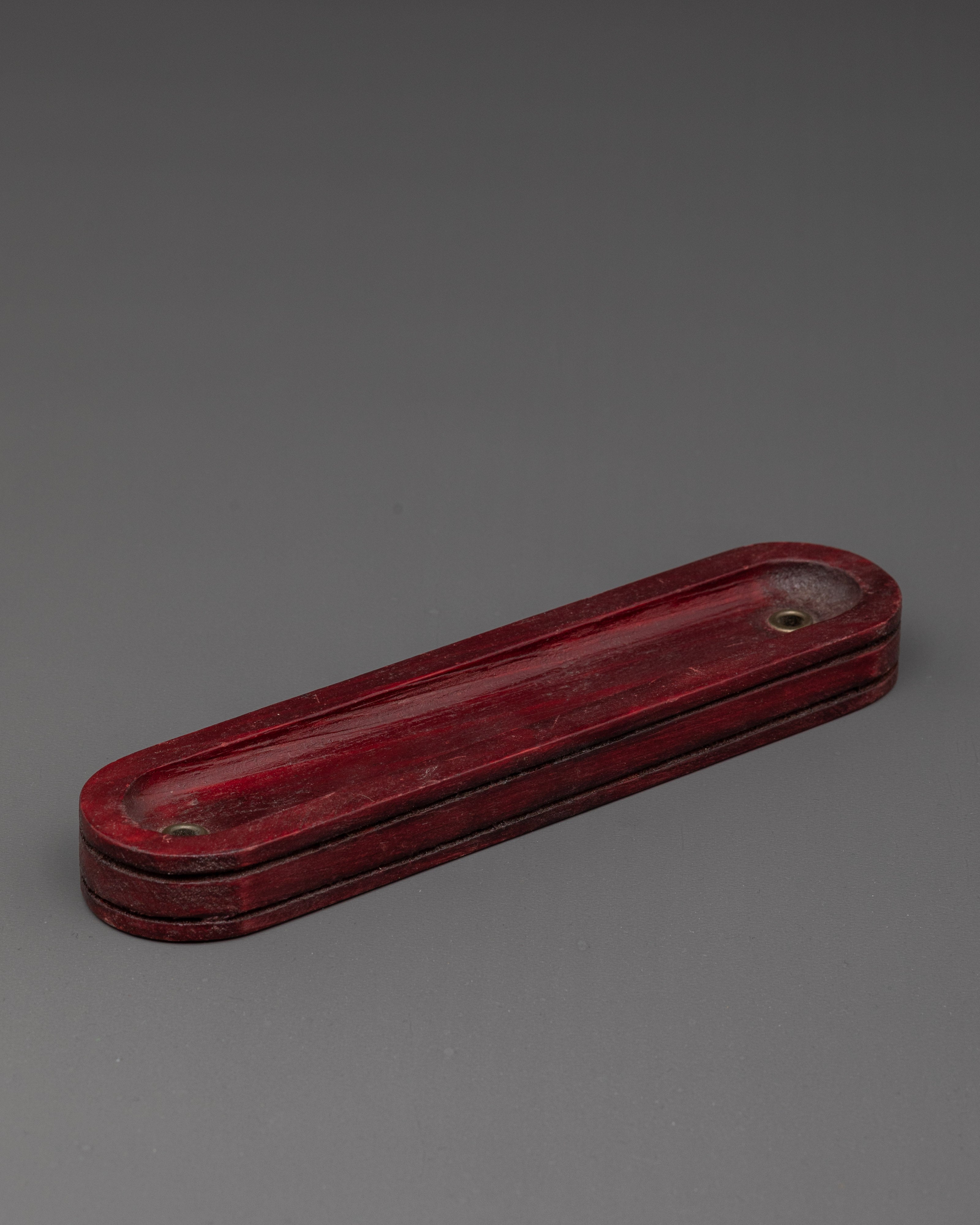 Handcrafted Wooden Incense Holder | With Acrylic Color for Spiritual Practices
