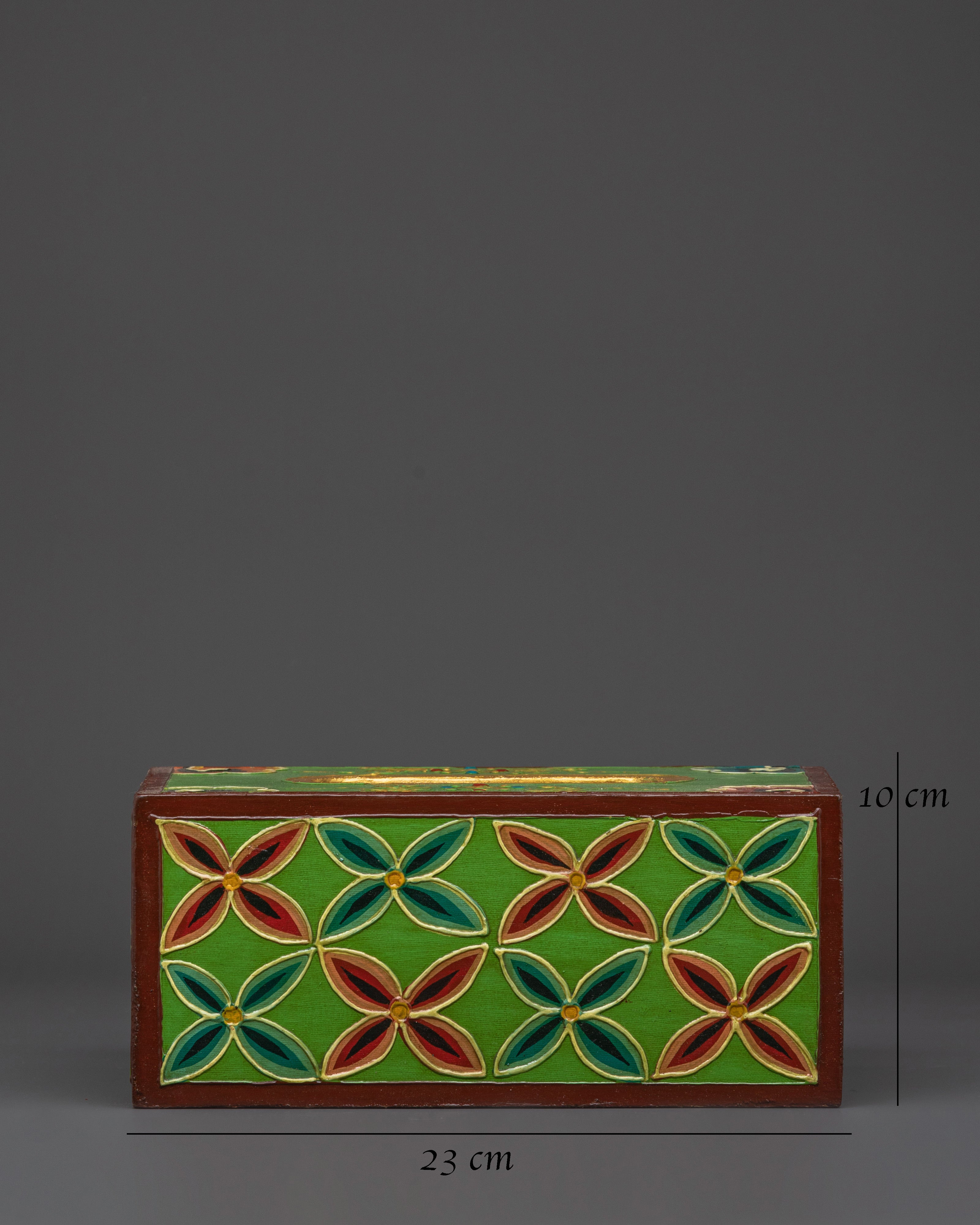Handcrafted Wooden Tissue Box | Tibetan Decorative Home Decor