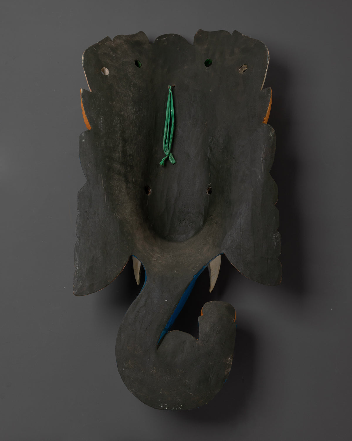 Hand Carved Ganesha Wall Hanging | Hindu Wooden Decor for Temple or Home Altar