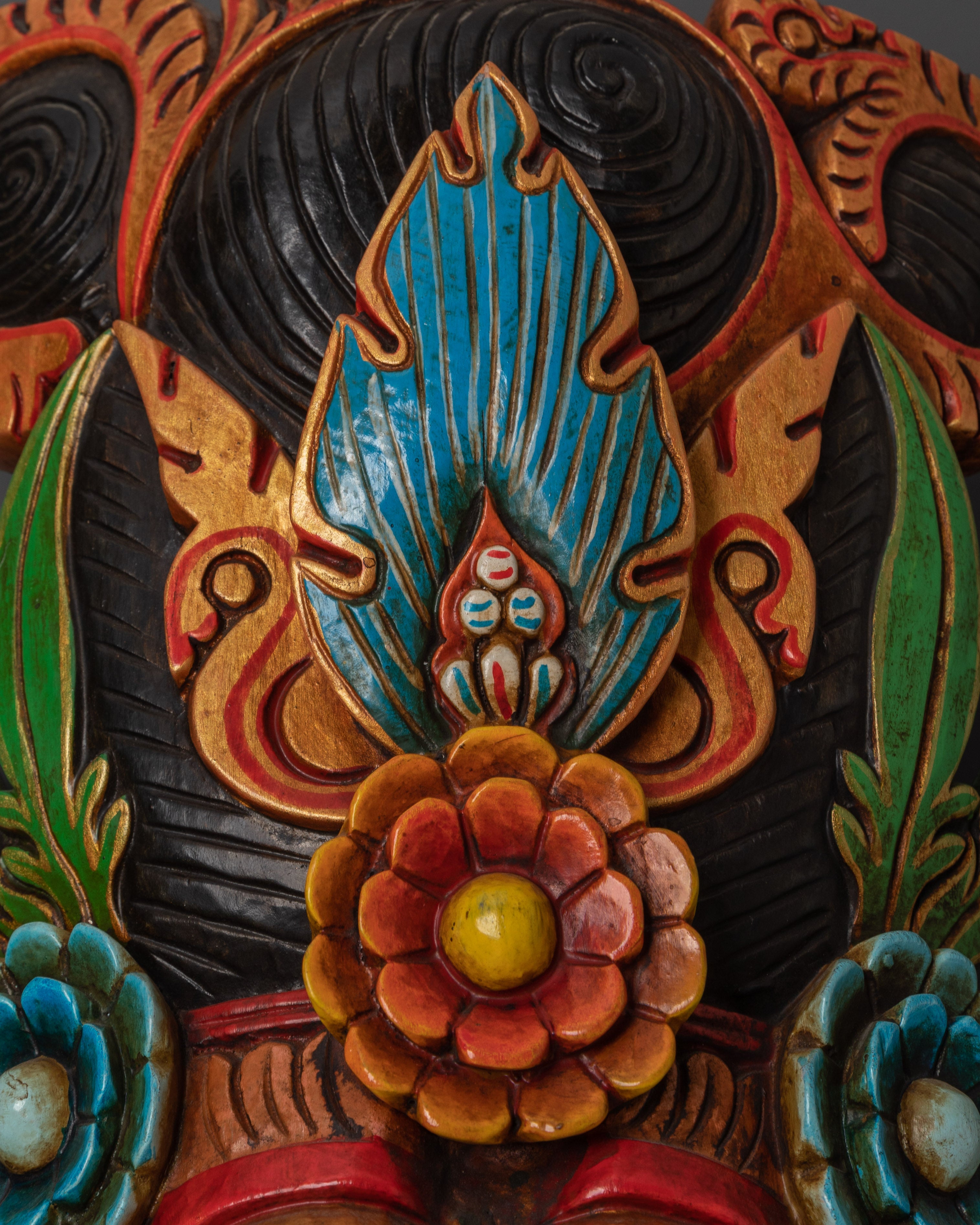 Handmade Ganesha Wall Hanging | Sacred Elephant Mask for Home or Altar
