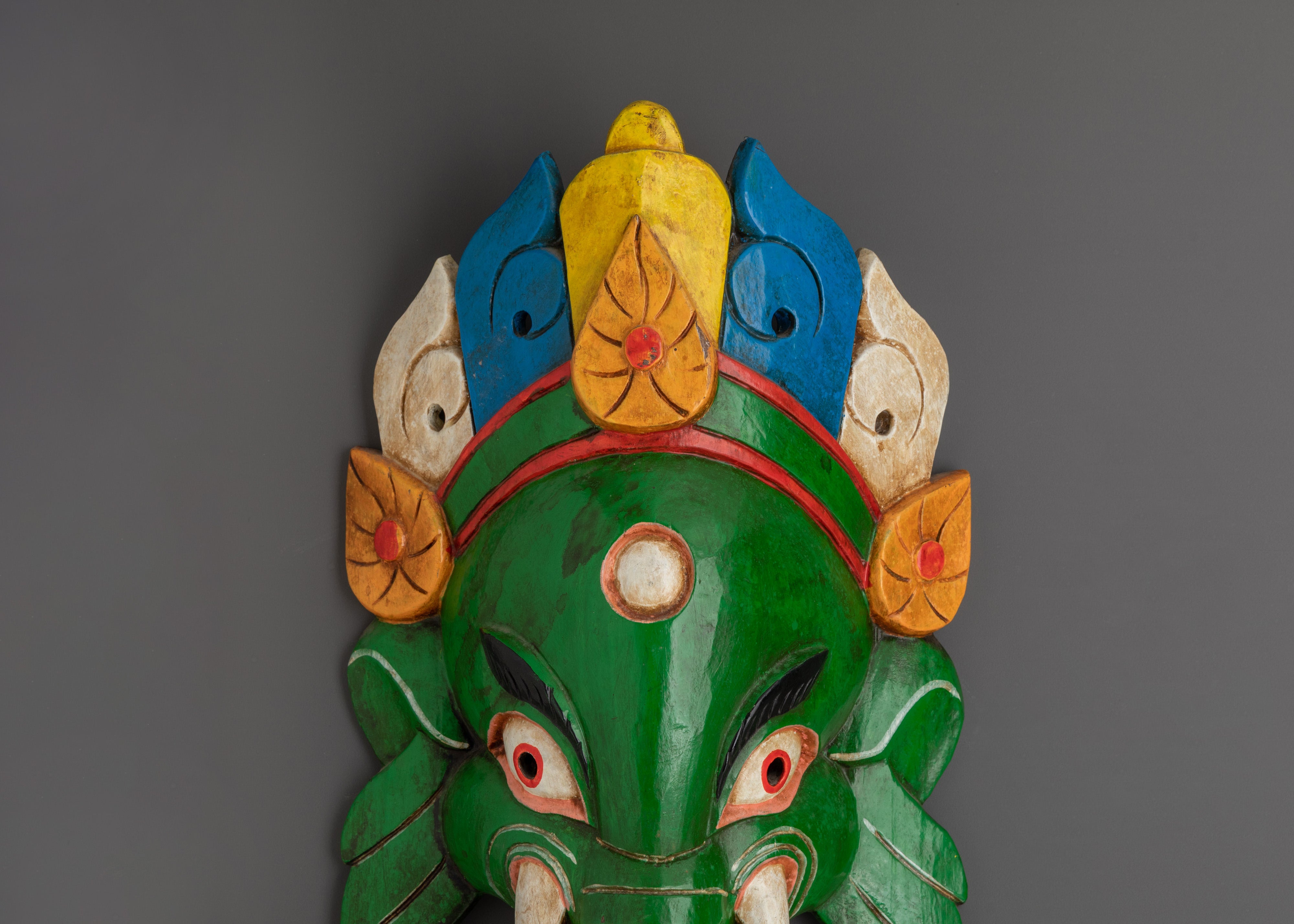 Ethnic Ganesh Wall Hanging | Decorative Wooden Lord Ganesha Wall Art