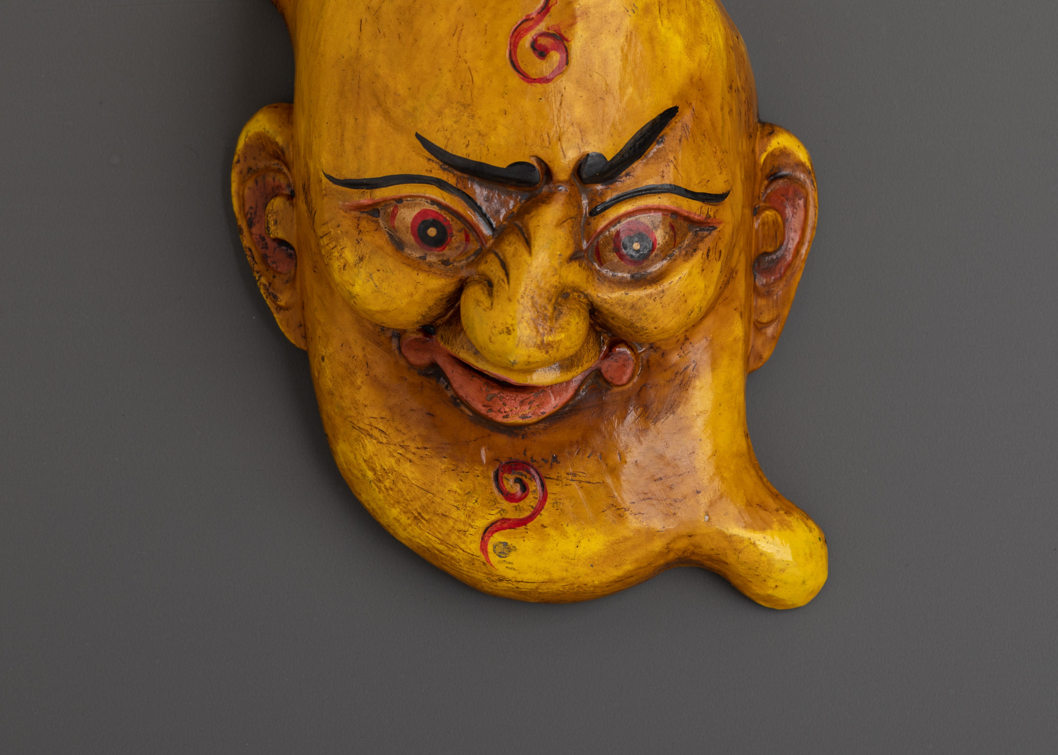 Traditional Tribal Wall Hanging Mask | Handcrafted Wooden Mask Decor