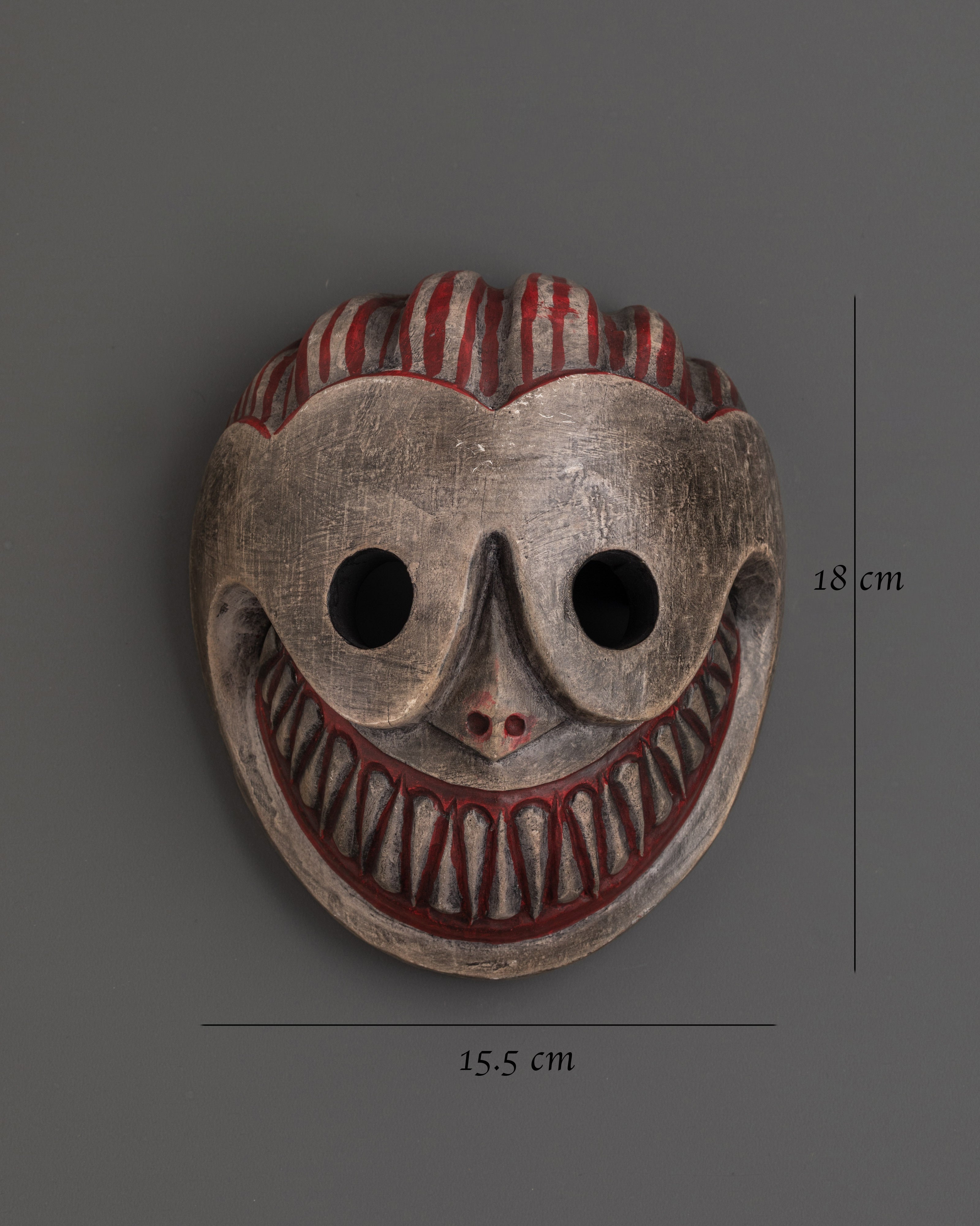 Ethnic Style Wall Hanging Mask | Handcrafted Wooden Mask Decor