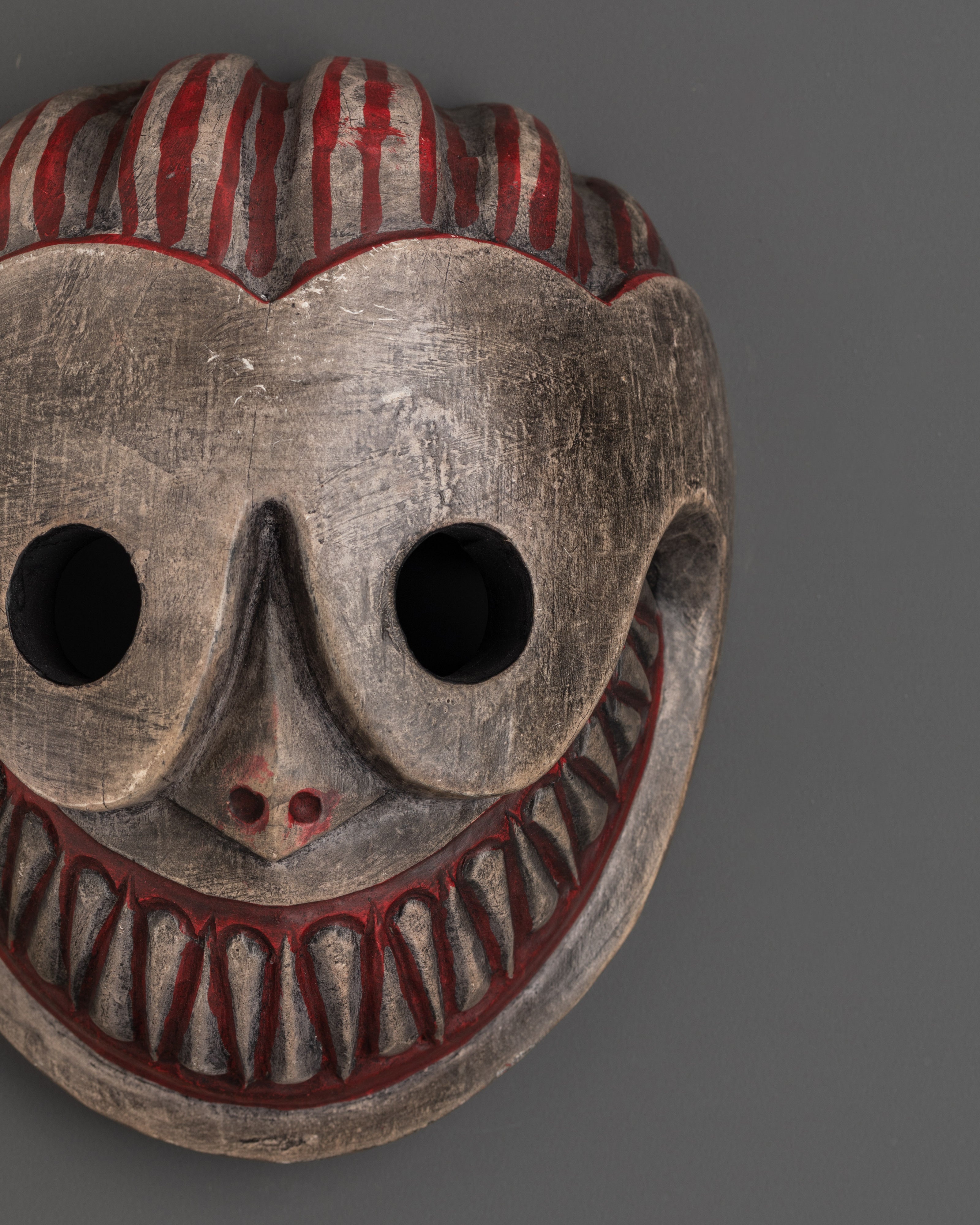 Ethnic Style Wall Hanging Mask | Handcrafted Wooden Mask Decor