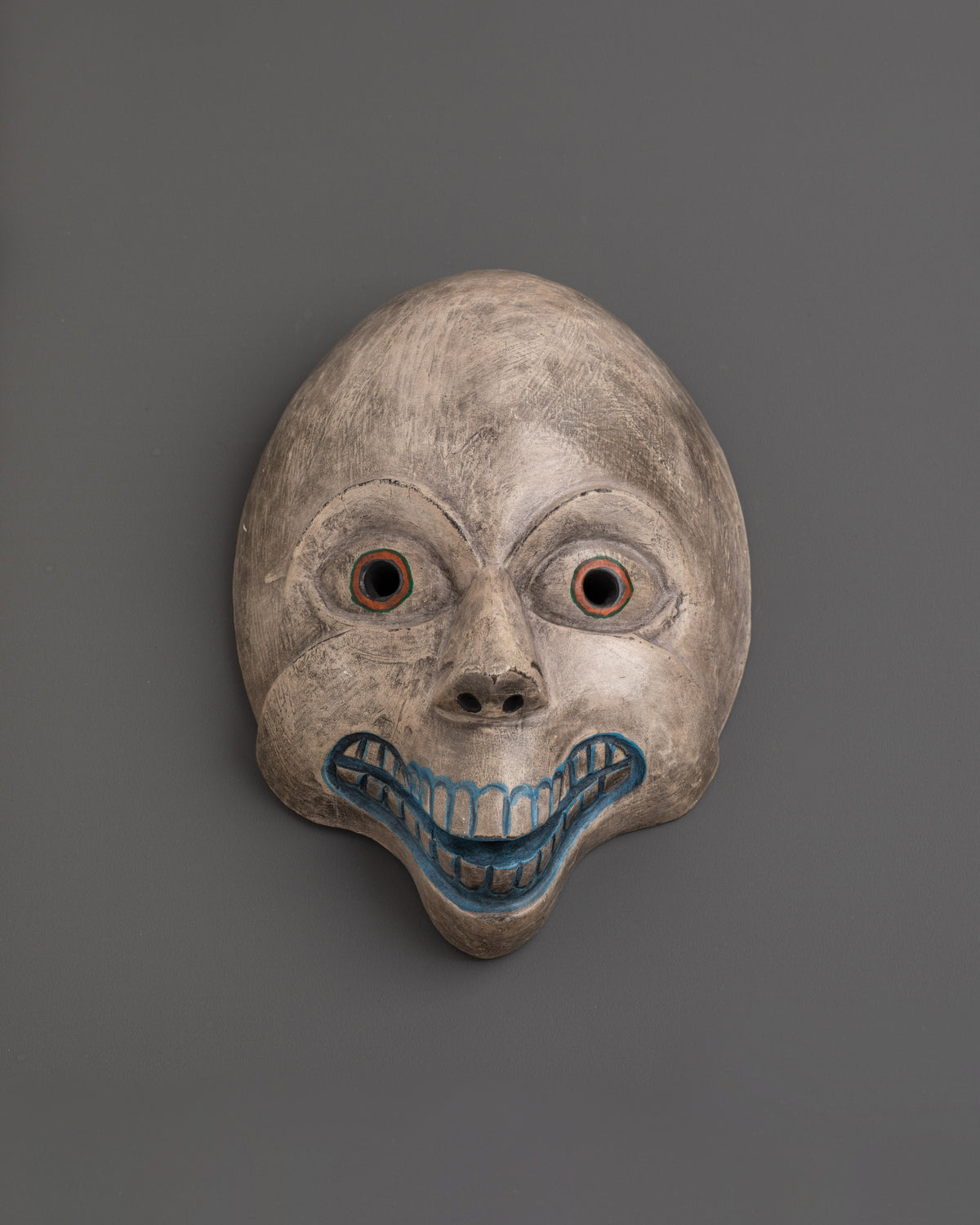 Decorative Wooden Face Mask | Handcrafted Painted Wood Wall Decor