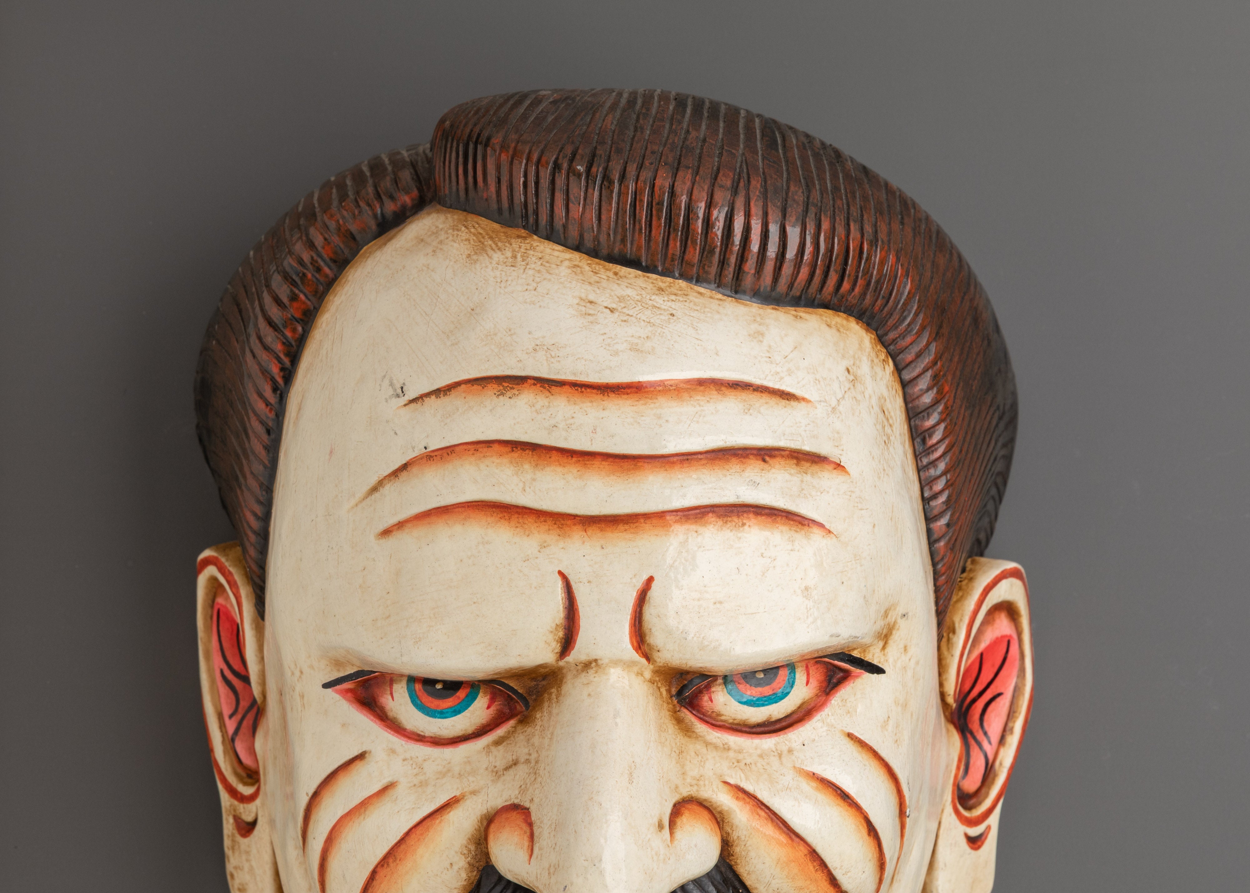 Spiritual Wall Decor | Handcrafted Wooden Mask for Sacred Spaces
