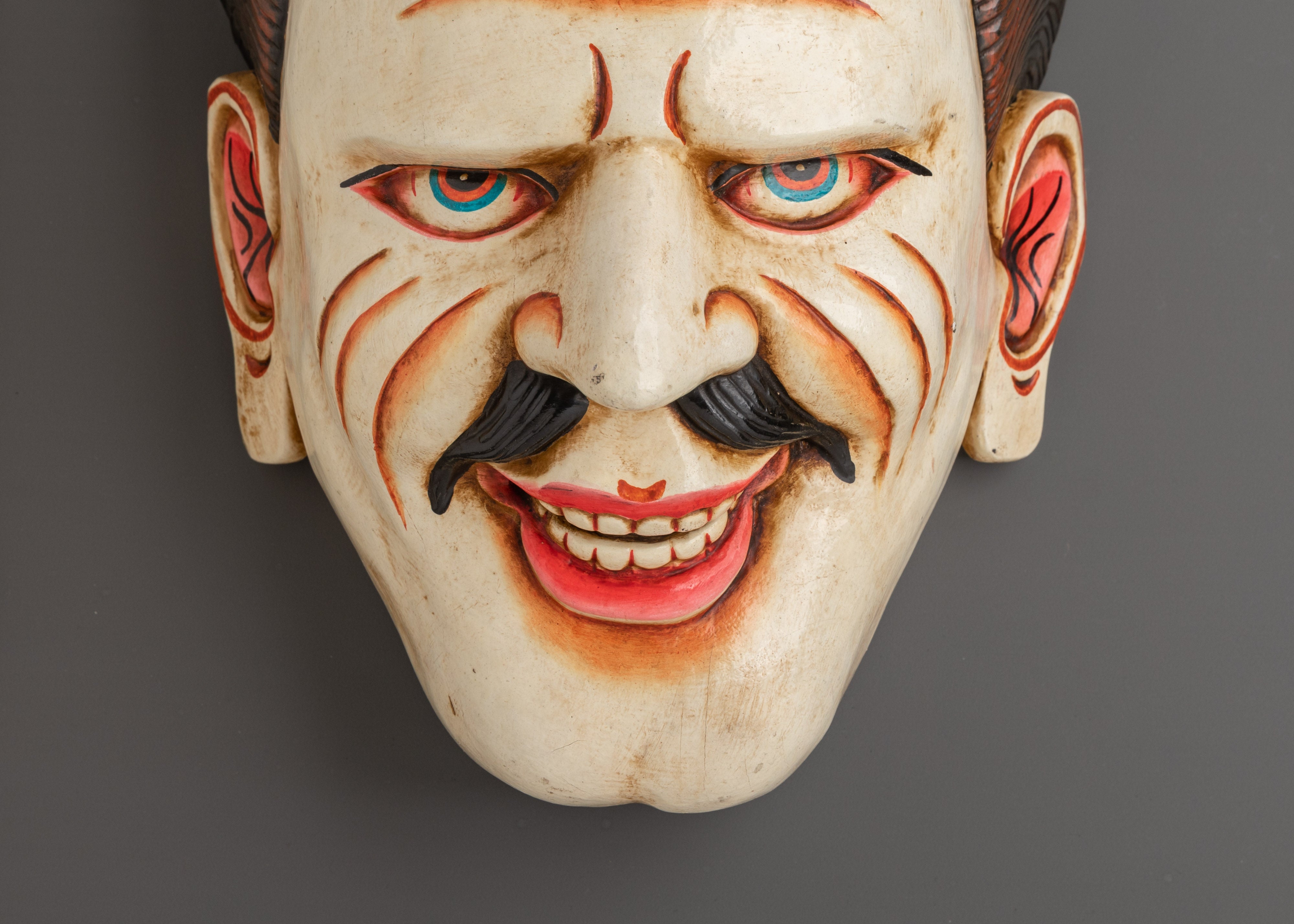 Spiritual Wall Decor | Handcrafted Wooden Mask for Sacred Spaces