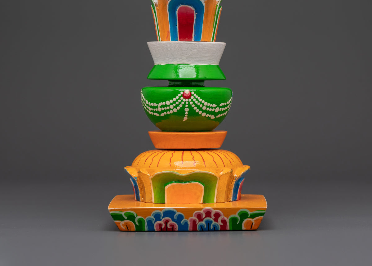 Puja Offering Torma | Wooden Torma For Vajrayana Practice
