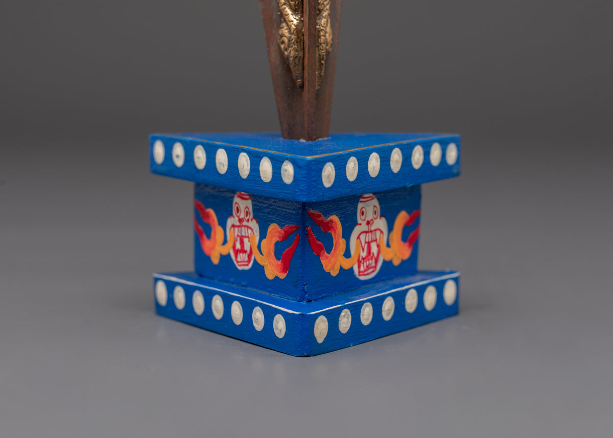 Tibetan Phurba Ritual Dagger | Handcrafted Copper Vajrayana Sculpture