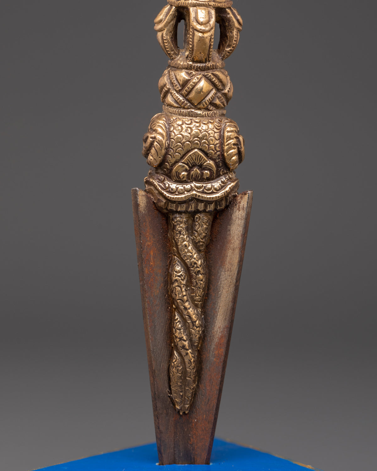 Tibetan Phurba Ritual Dagger | Handcrafted Copper Vajrayana Sculpture