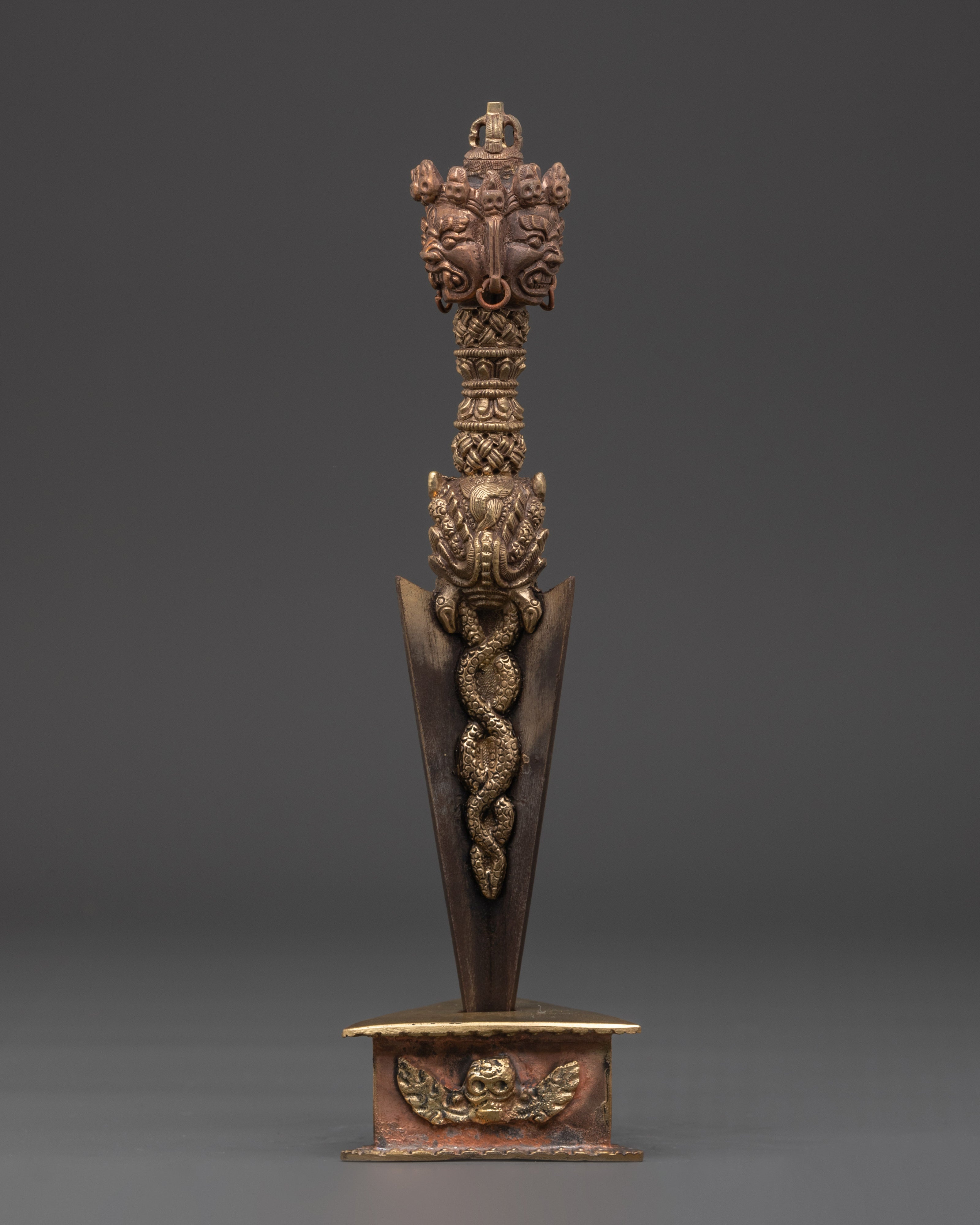 Vajrayana Tool Phurba | Copper & Zinc Ritual Dagger