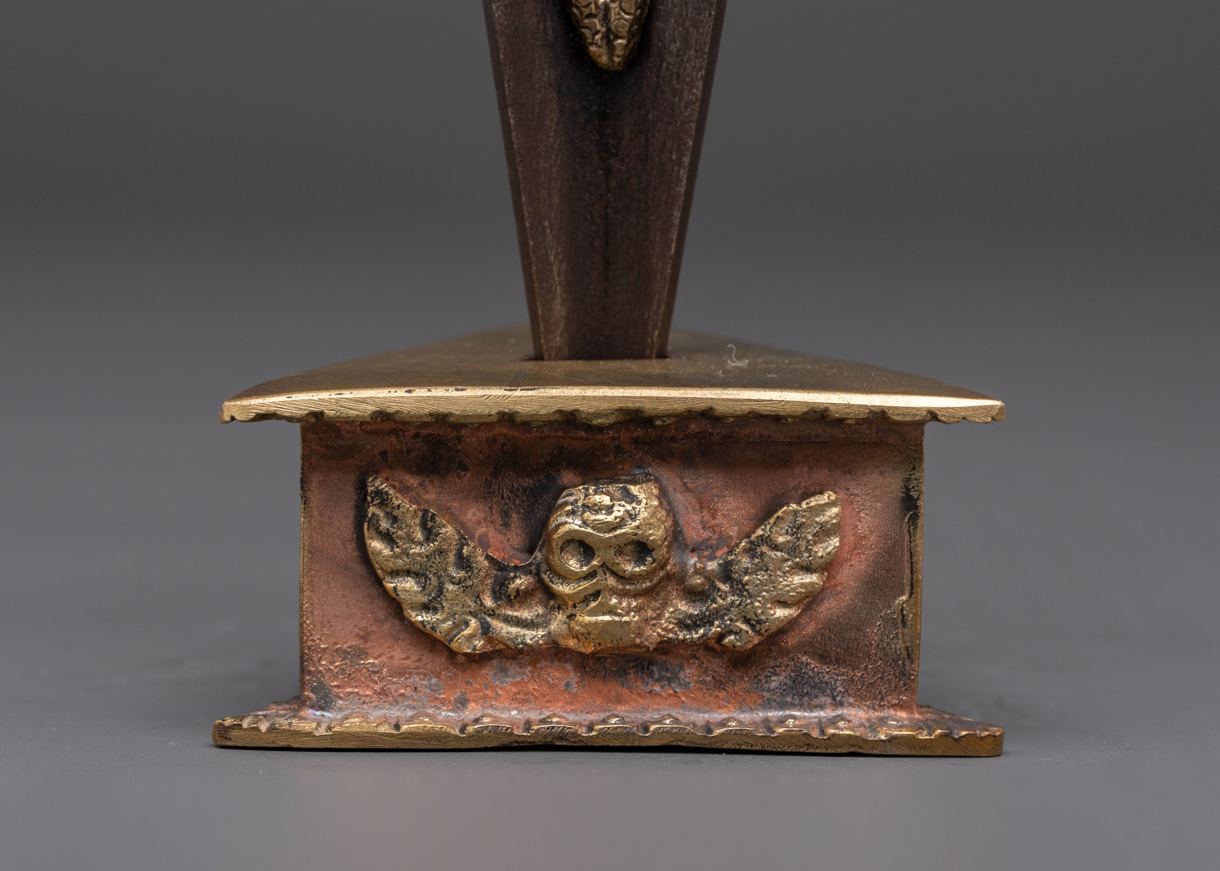 Vajrayana Tool Phurba | Copper & Zinc Ritual Dagger