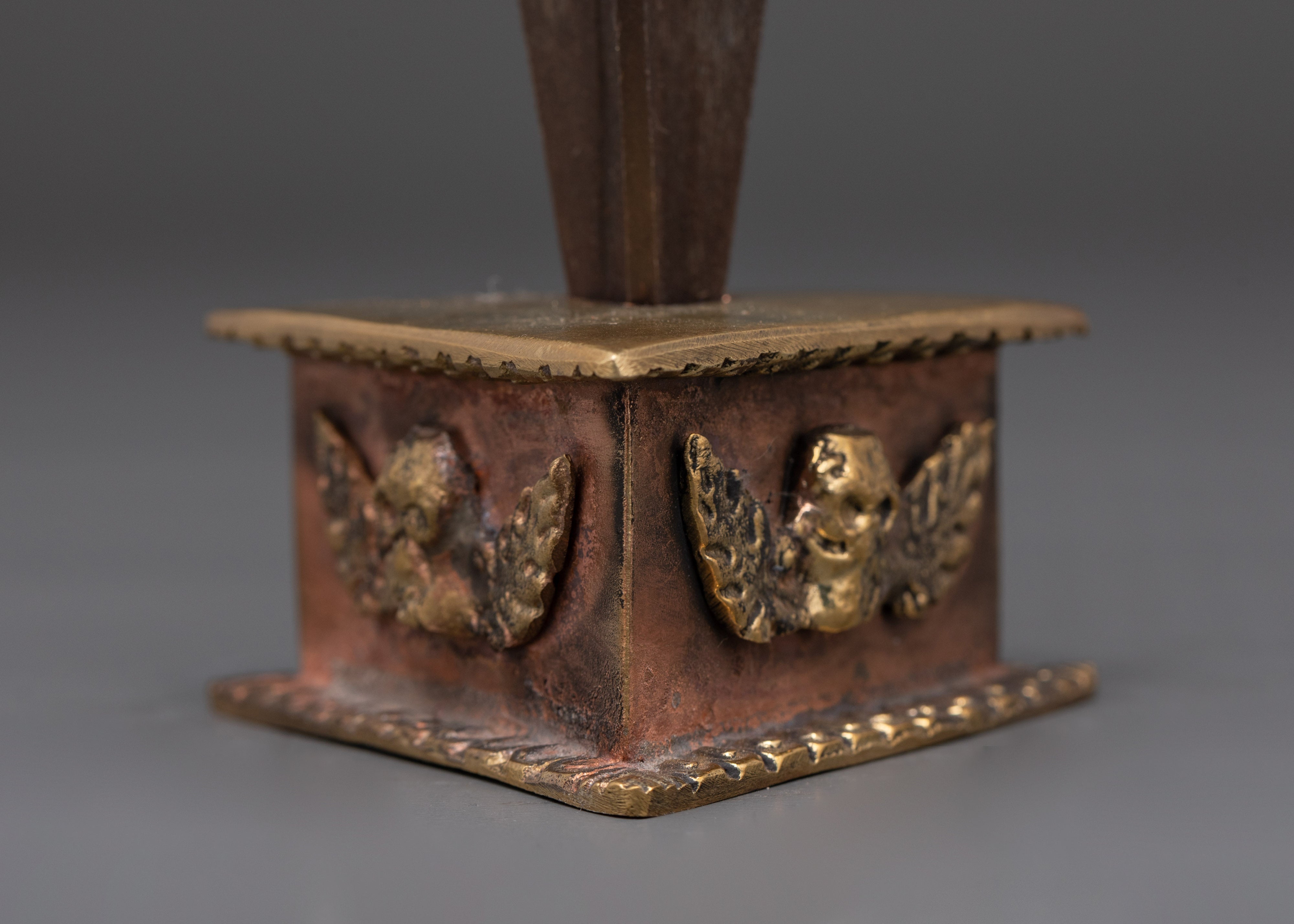 Vajrayana Tool Phurba | Copper & Zinc Ritual Dagger