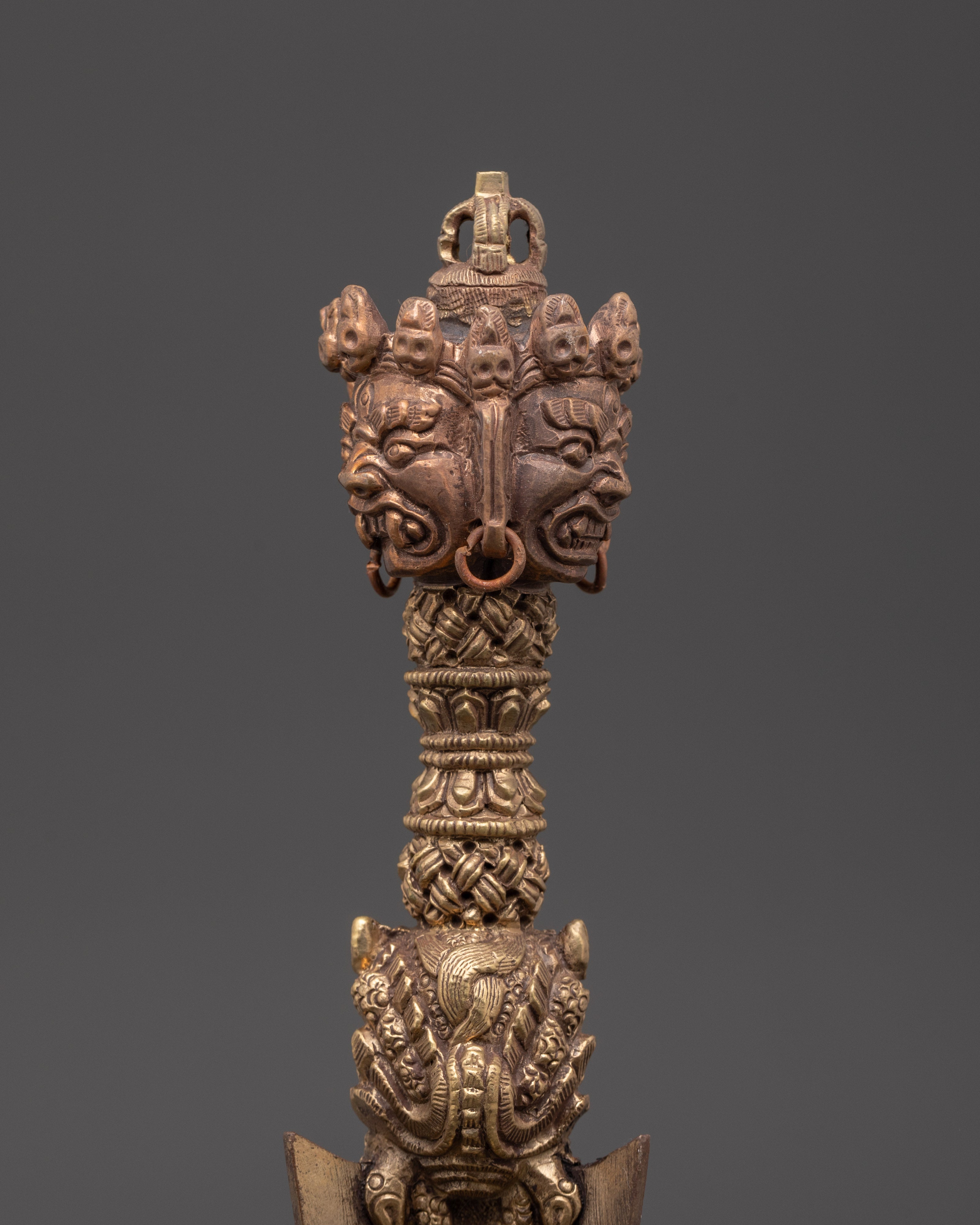Vajrayana Tool Phurba | Copper & Zinc Ritual Dagger