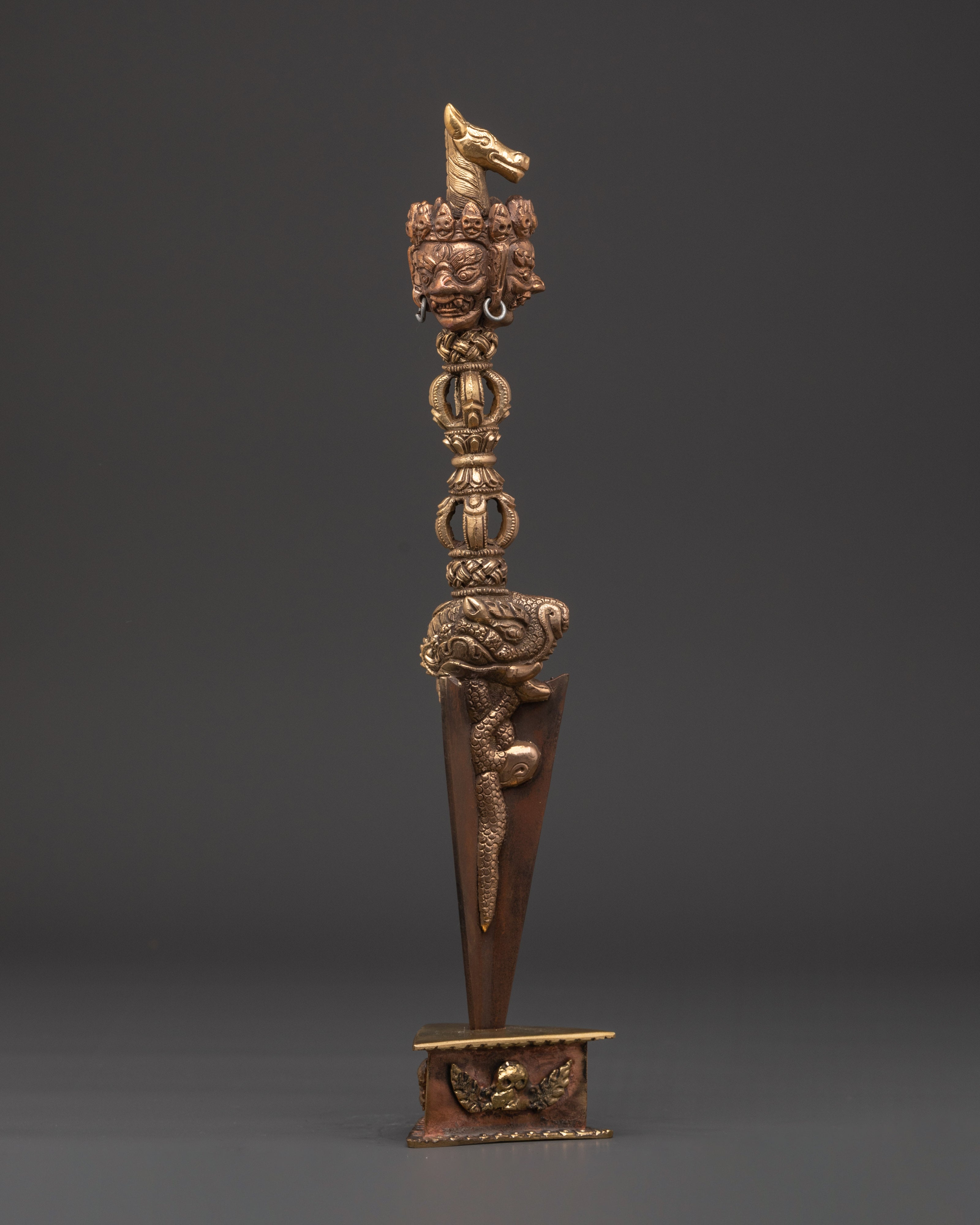 Tibetan Buddhist Powerful Vajrakilaya Phurba | Ceremonial Ritual Dagger for Protection