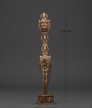 Tibetan Buddhist Three-Faced Deity Phurba | Ceremonial Ritual Dagger
