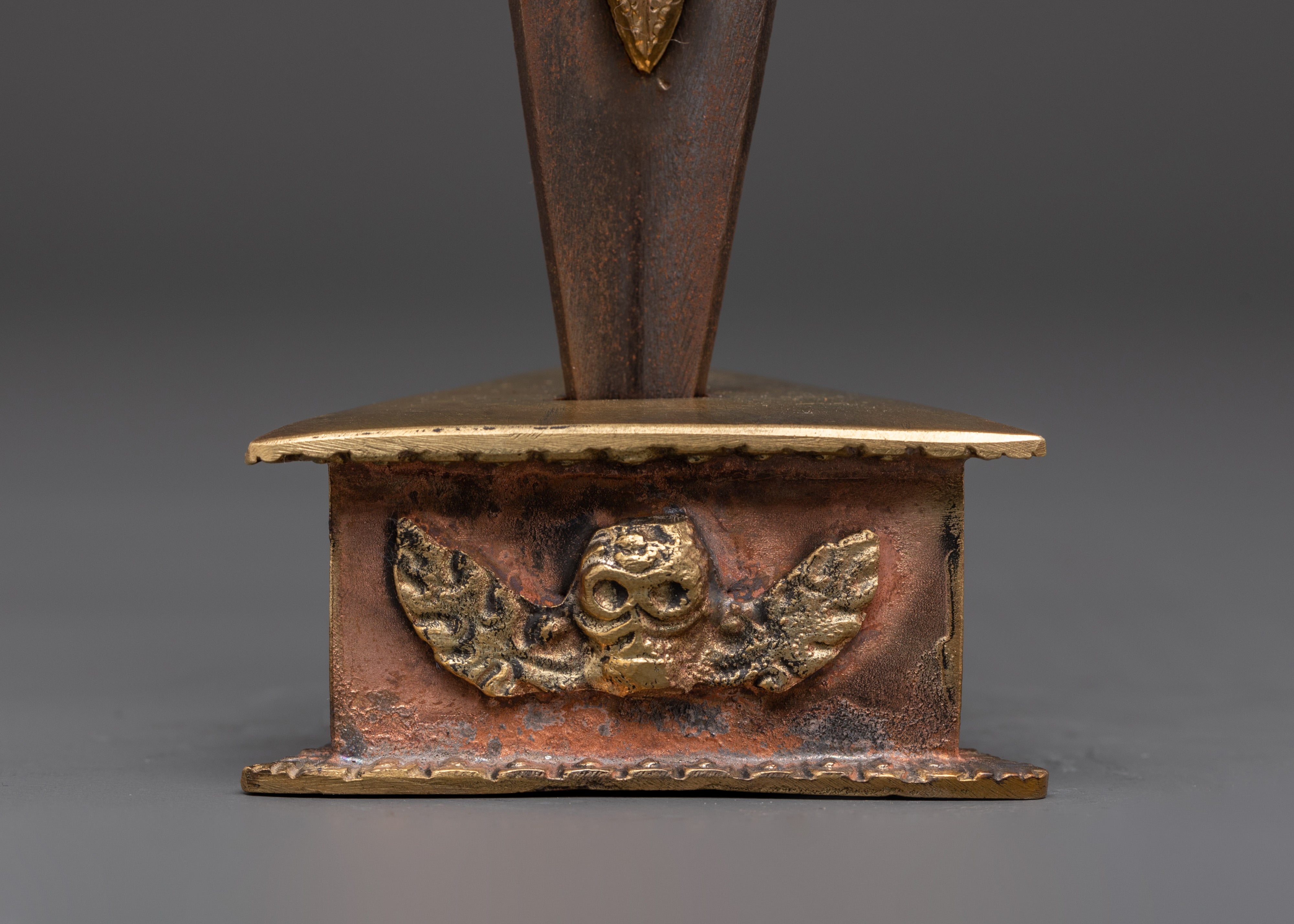 Tibetan Buddhist Three-Faced Deity Phurba | Ceremonial Ritual Dagger