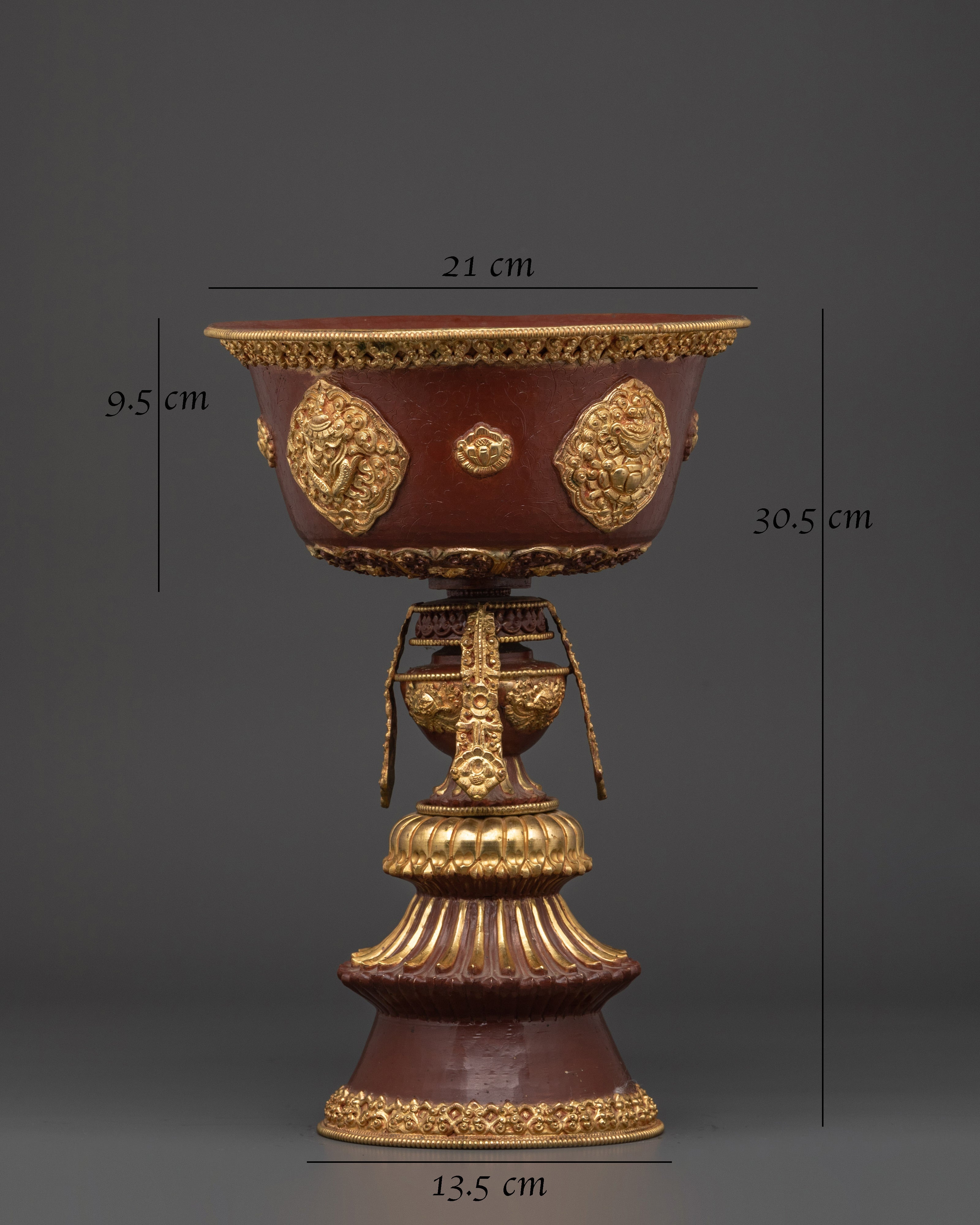 Tibetan Butter Ritual lamp | Traditional Buddhist Offering Light