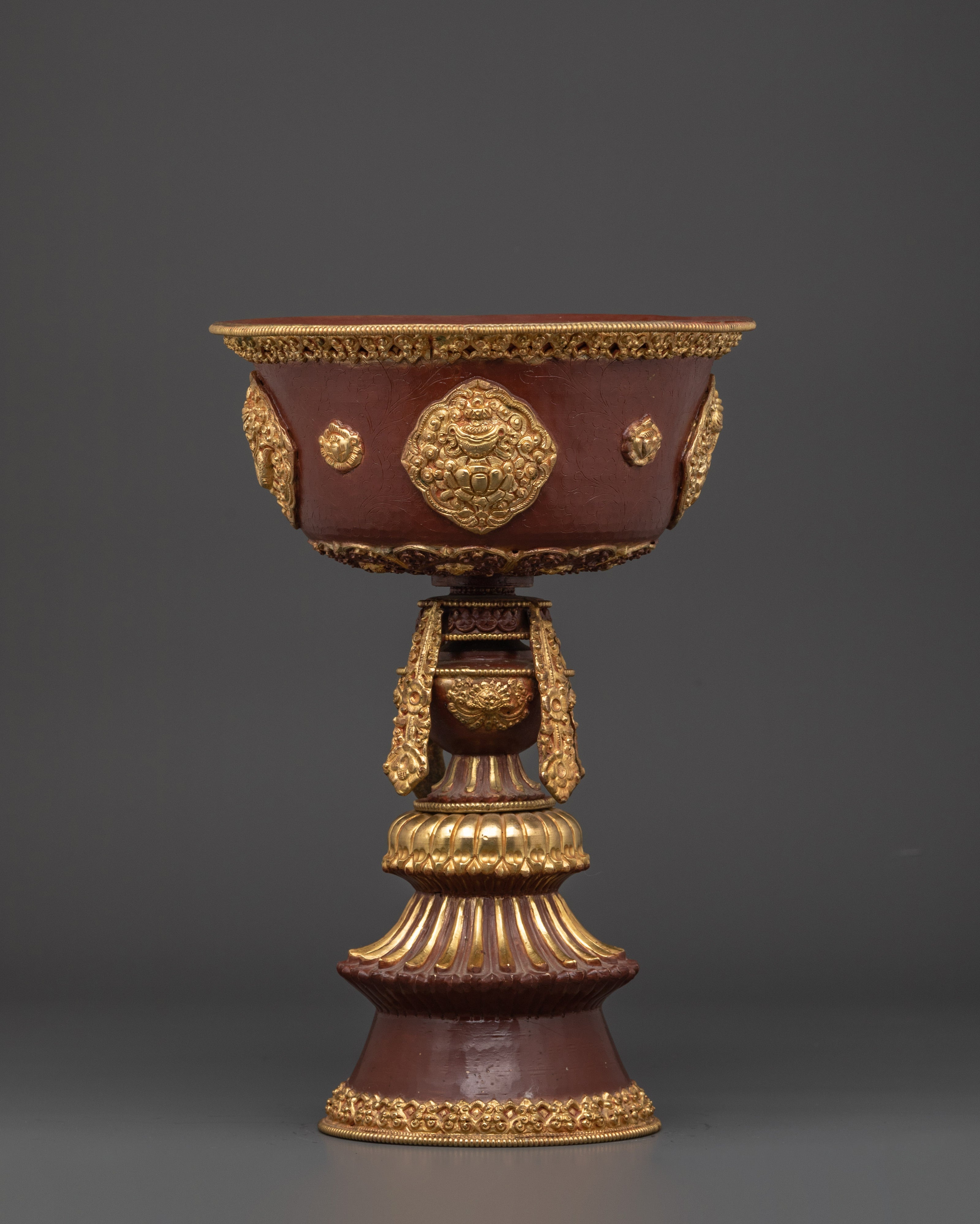 Tibetan Butter Ritual lamp | Traditional Buddhist Offering Light
