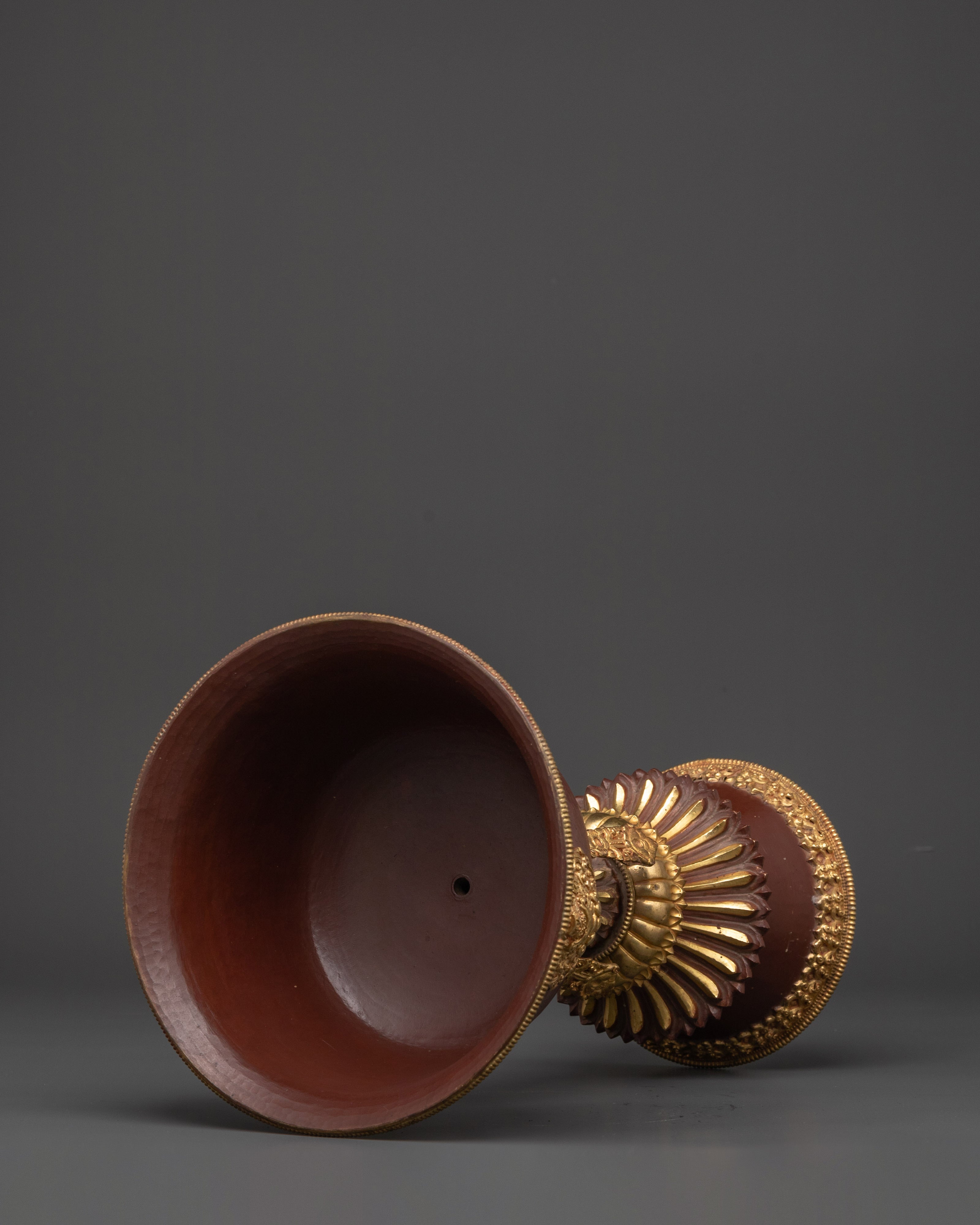 Tibetan Butter Ritual lamp | Traditional Buddhist Offering Light