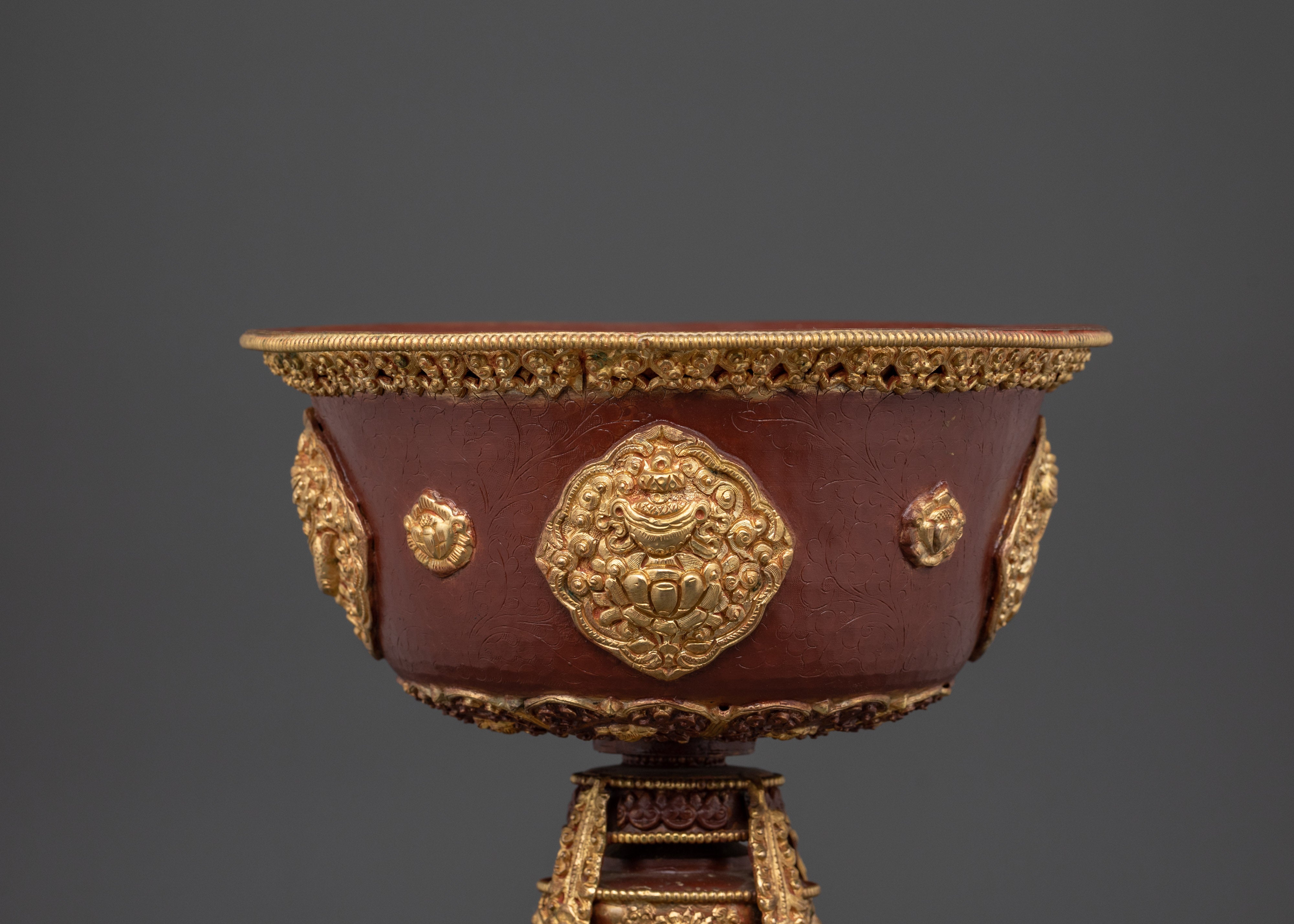 Tibetan Butter Ritual lamp | Traditional Buddhist Offering Light