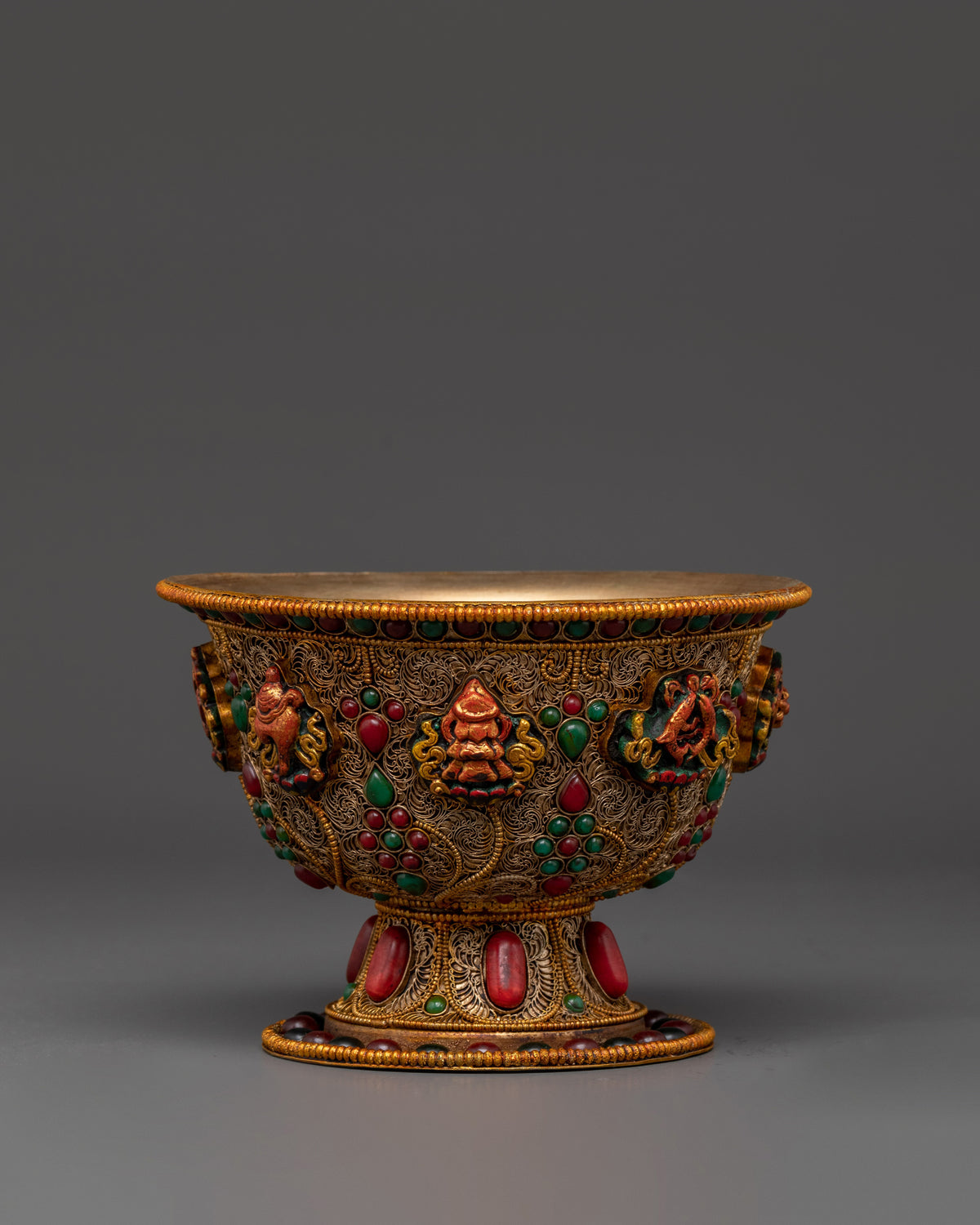 Handmade Buddhist Offering Bowl Set