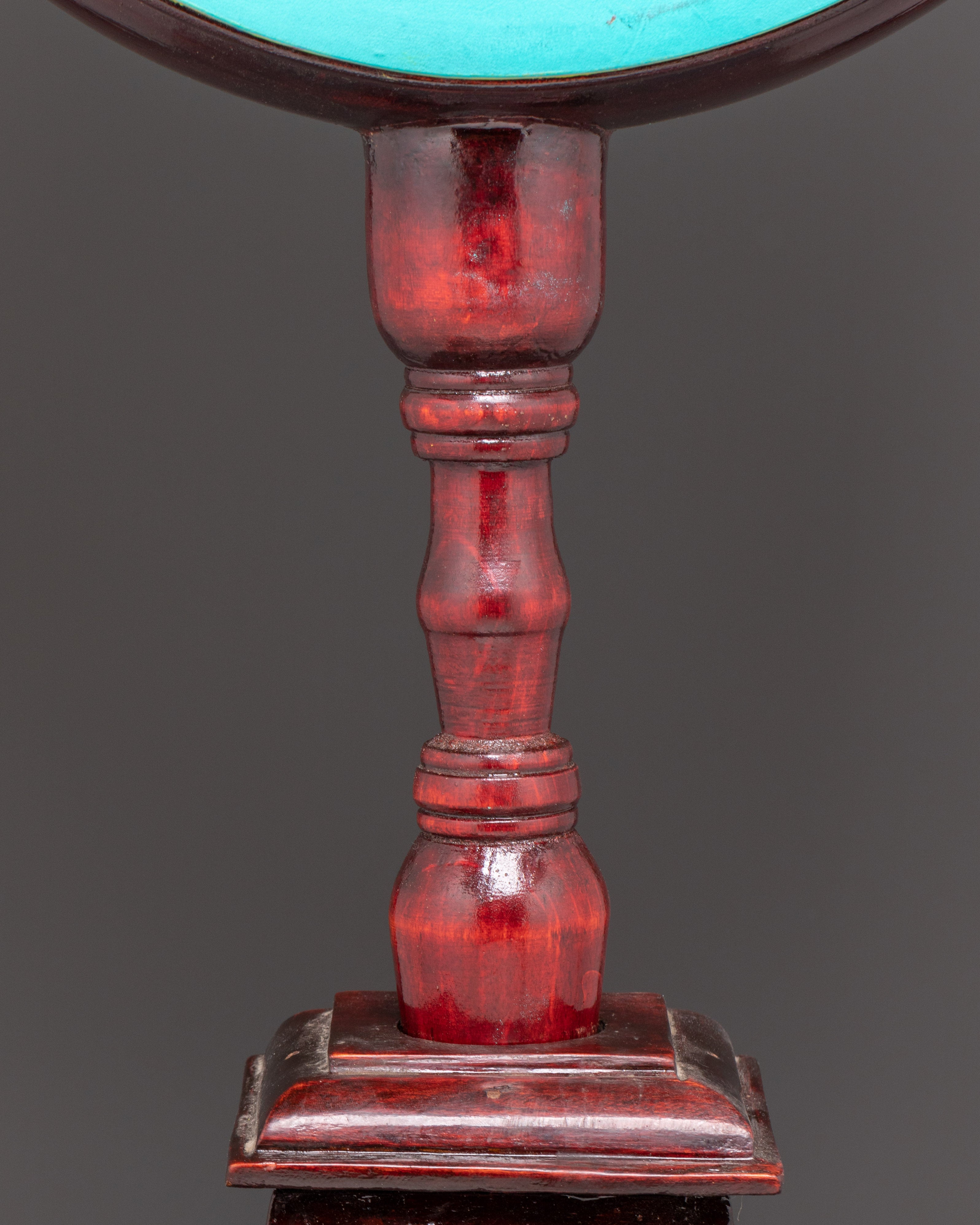 Handcrafted Wooden Dakini Drum | Tibetan Ritual Chöd Instrument
