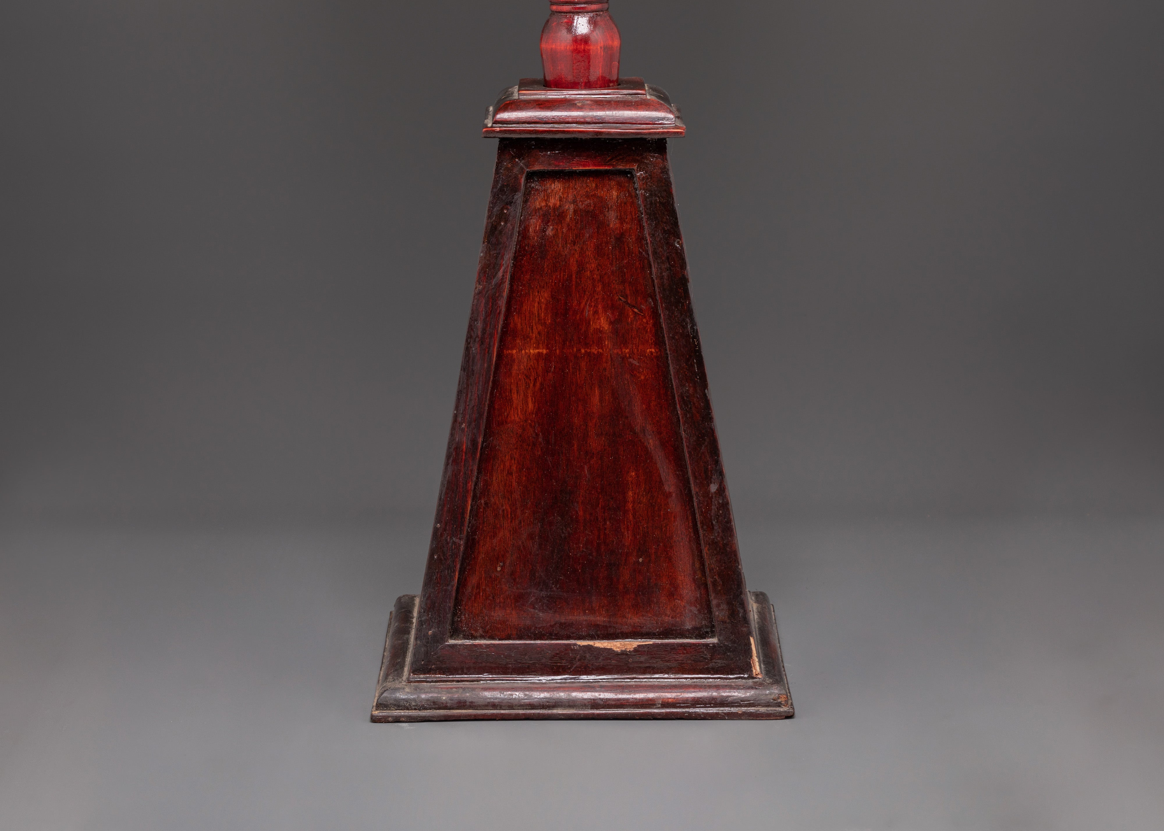 Handcrafted Wooden Dakini Drum | Tibetan Ritual Chöd Instrument