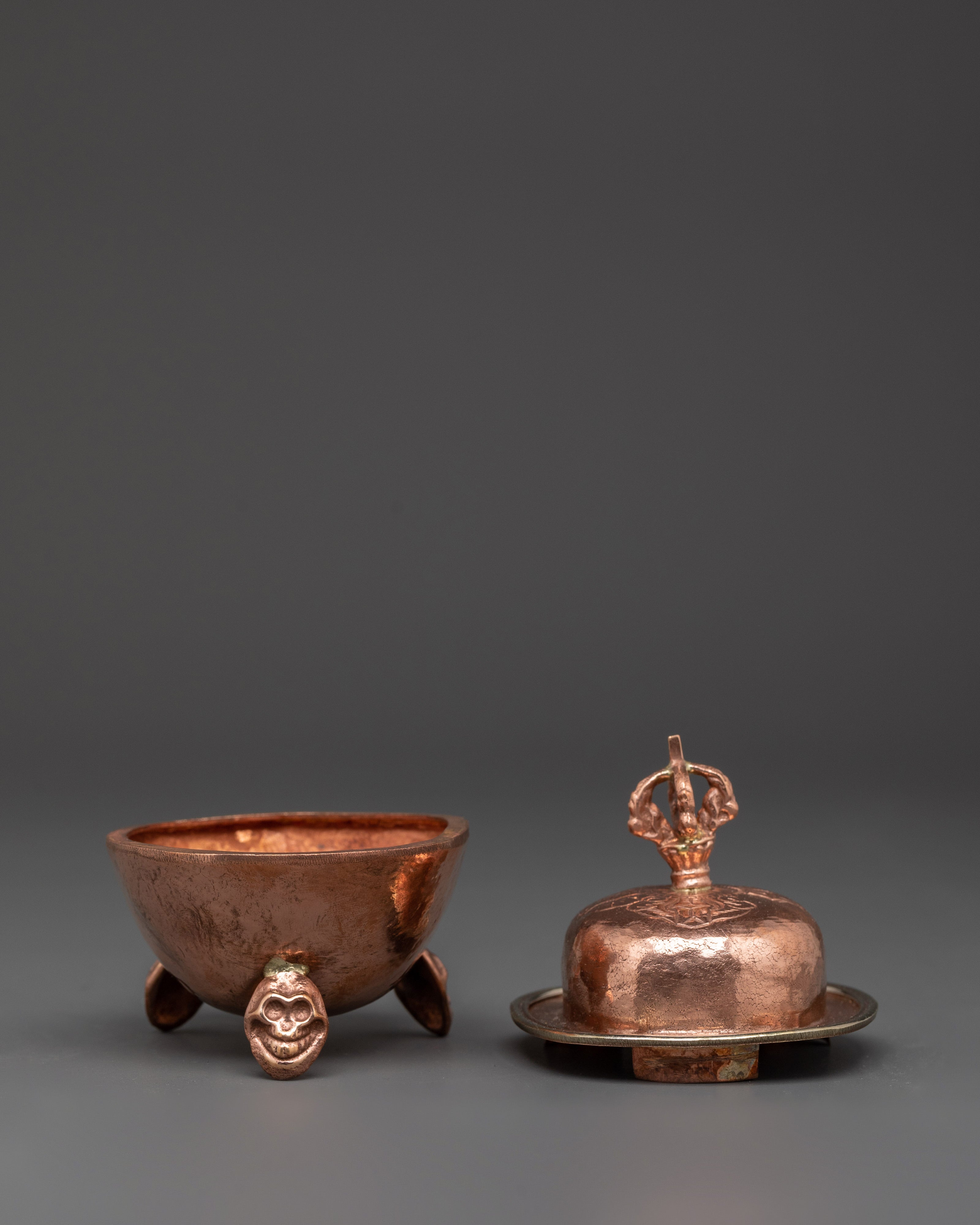 Handcrafted Buddhist Kapala Bowl | Sacred Ritual Offering Cup