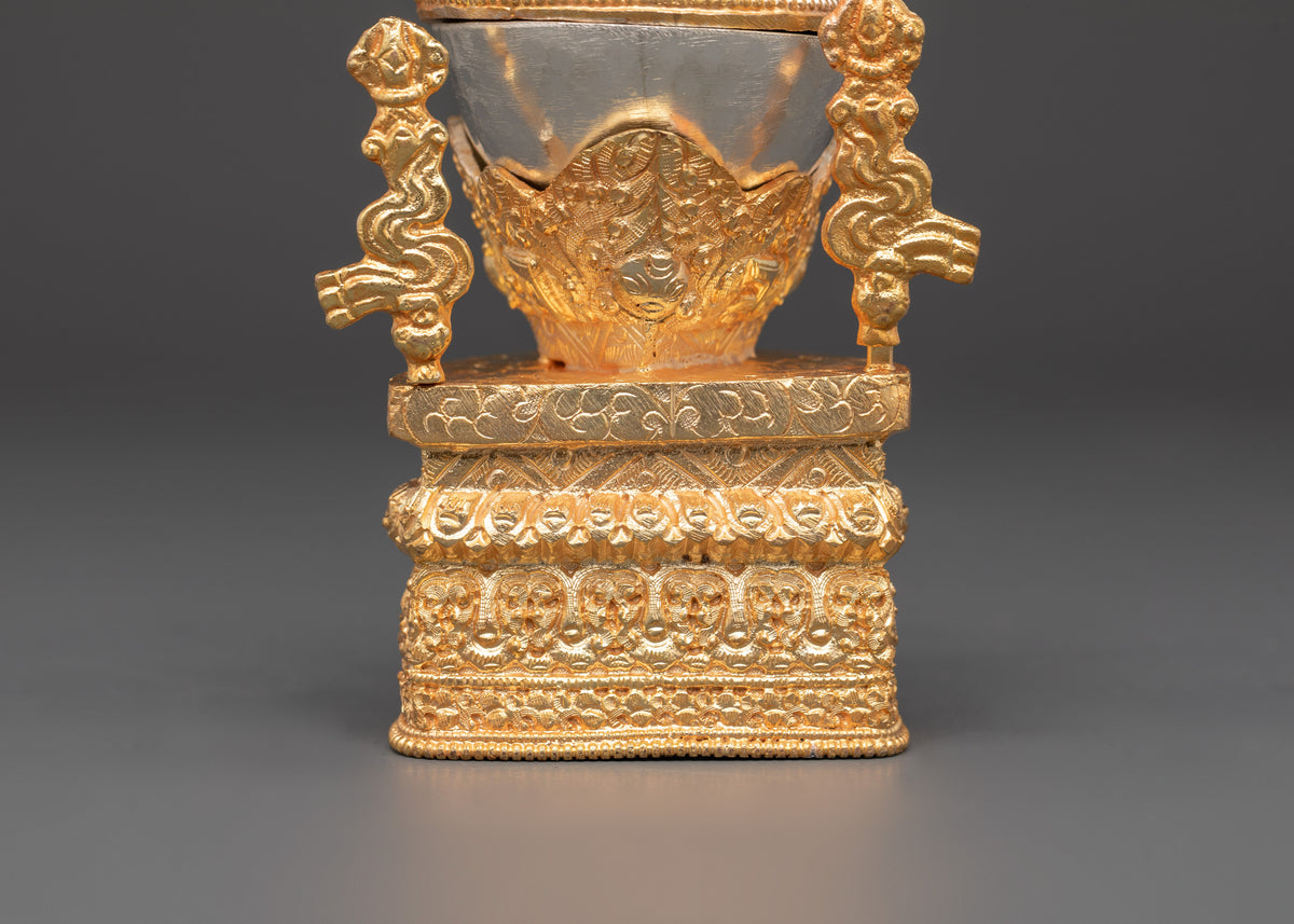Kapala Buddhist Ritual Set |  Tibetan Offering Cups