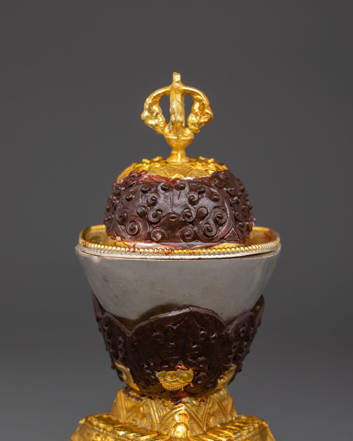 Handmade Kapala Set | Tibetan Skull Cup Set