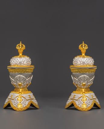 Handmade Tibetan Ritual Kapala Set