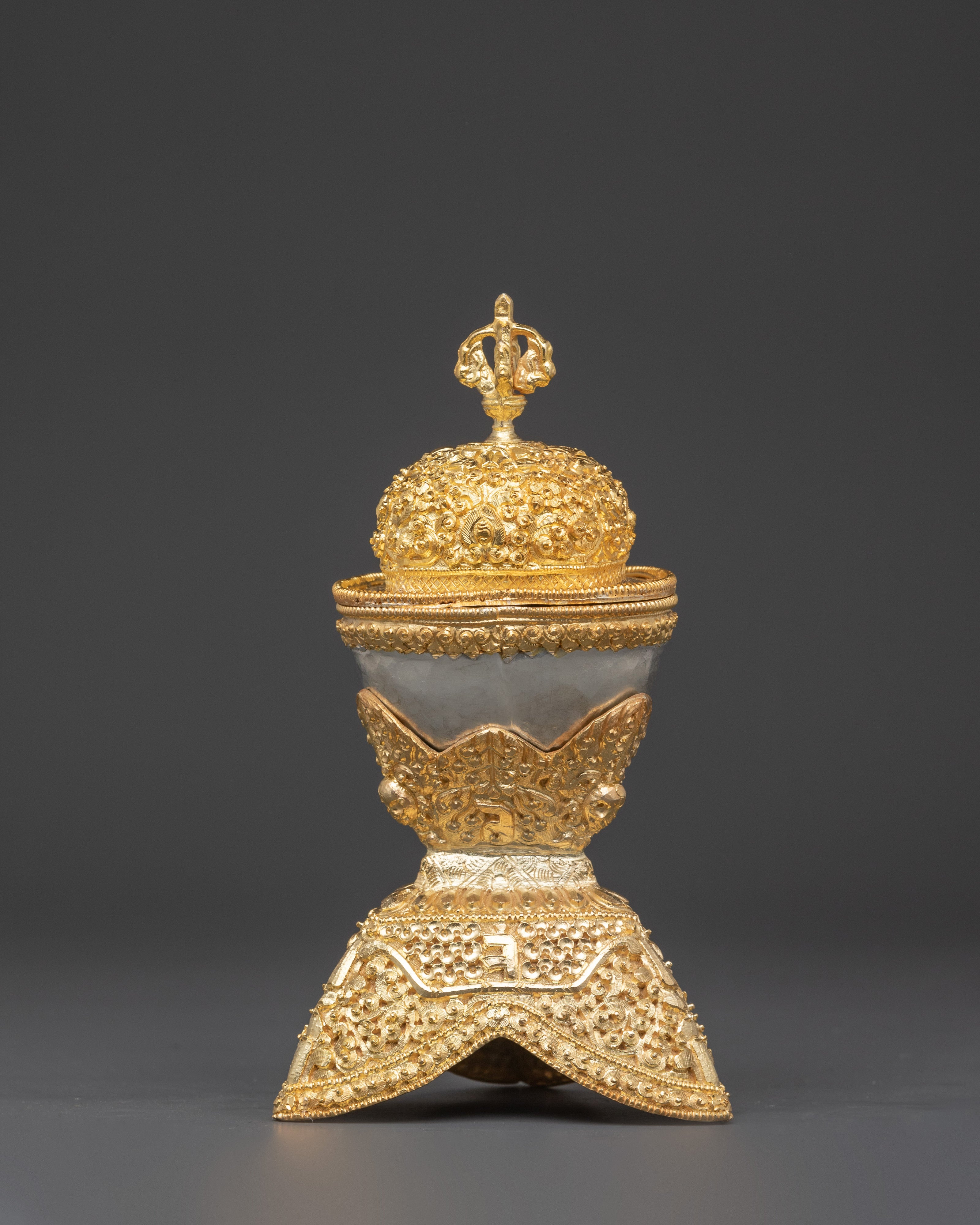 Traditionally Carved Kapala Set | Tibetan Buddhism Craft