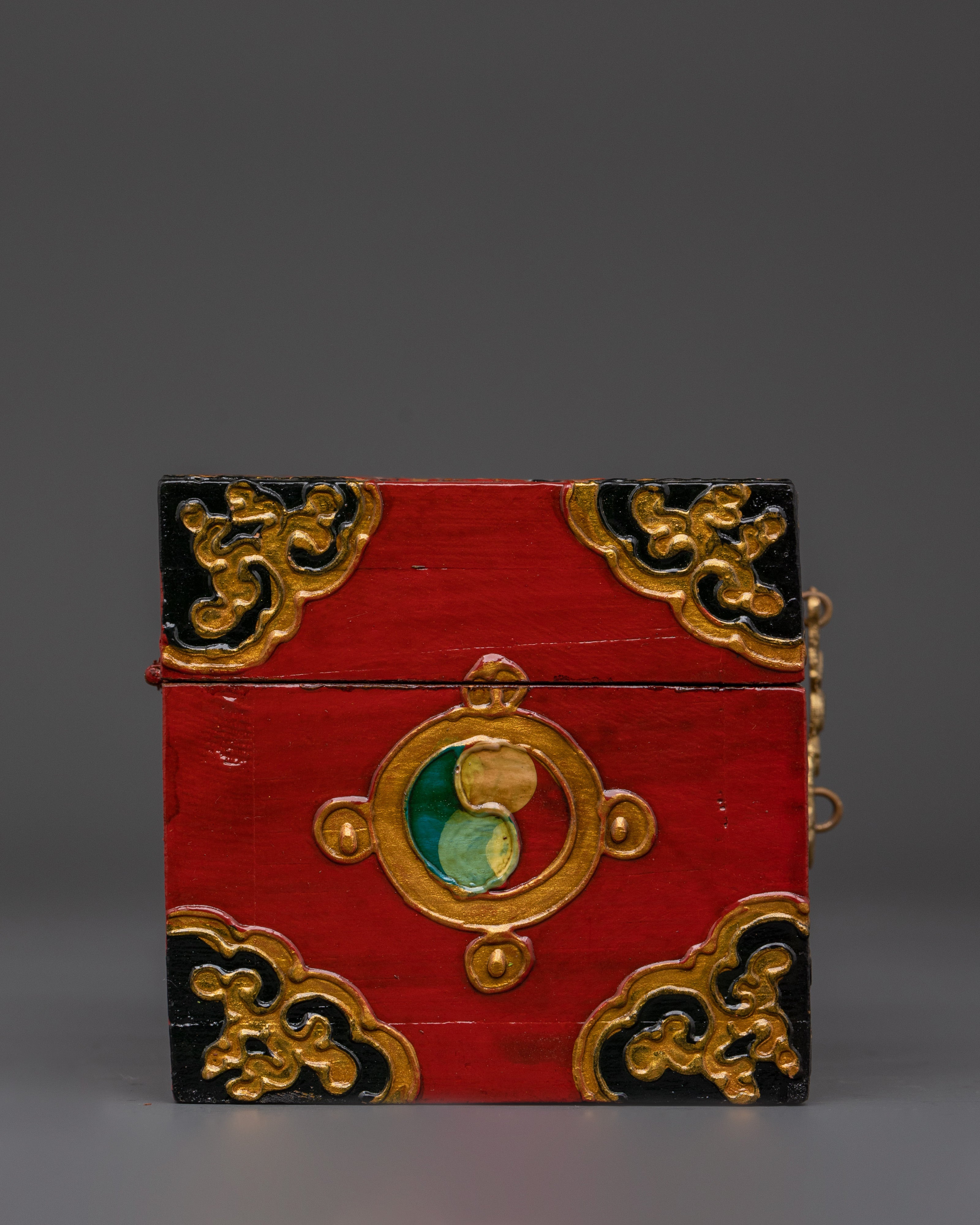 Handcrafted Wooden Tibetan Box | Authentic Handmade Storage Box
