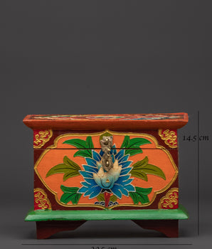 Tibetan Storage Box | Traditional Wooden Keepsake & Jewelry Box