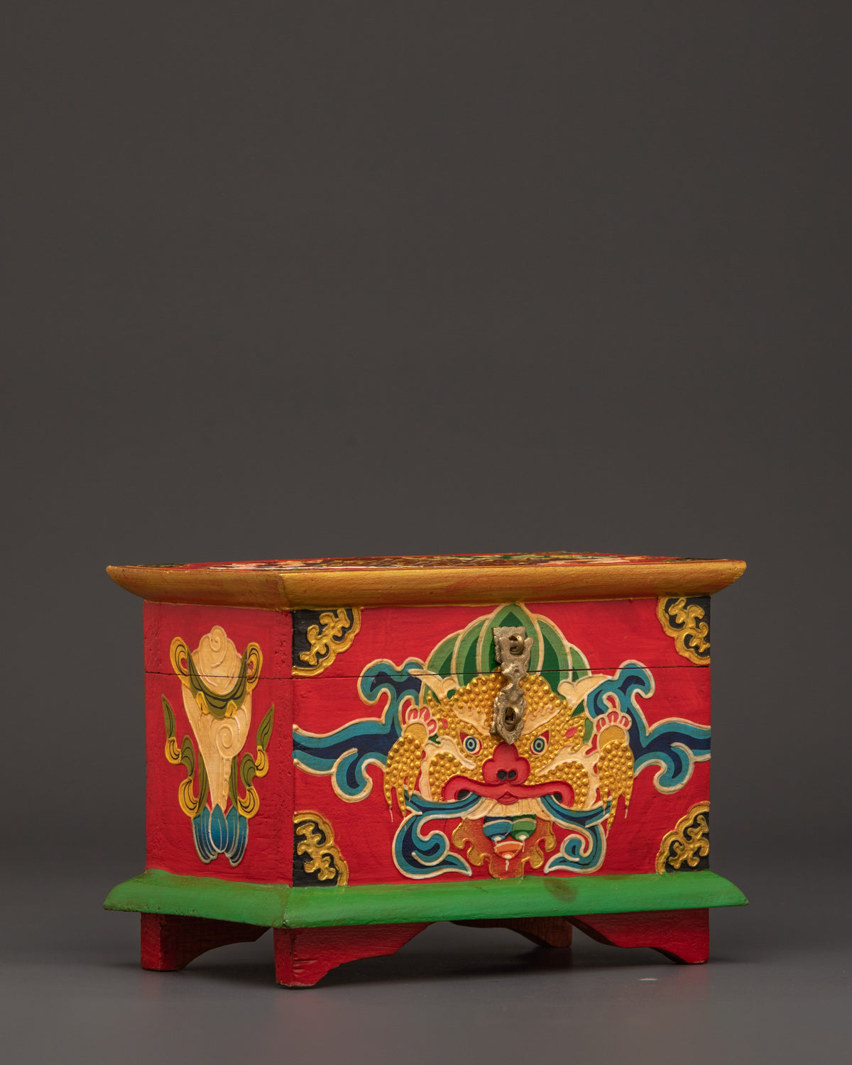 Tibetan Keepsake Box | Traditional Wooden Jewelry & Storage Box