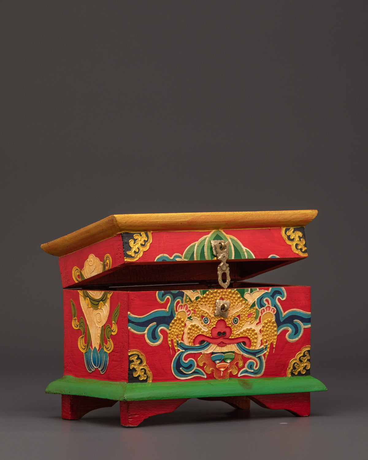 Tibetan Keepsake Box | Traditional Wooden Jewelry & Storage Box
