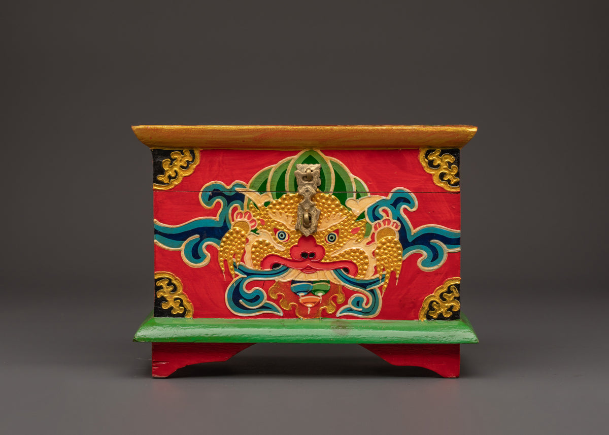 Tibetan Keepsake Box | Traditional Wooden Jewelry & Storage Box