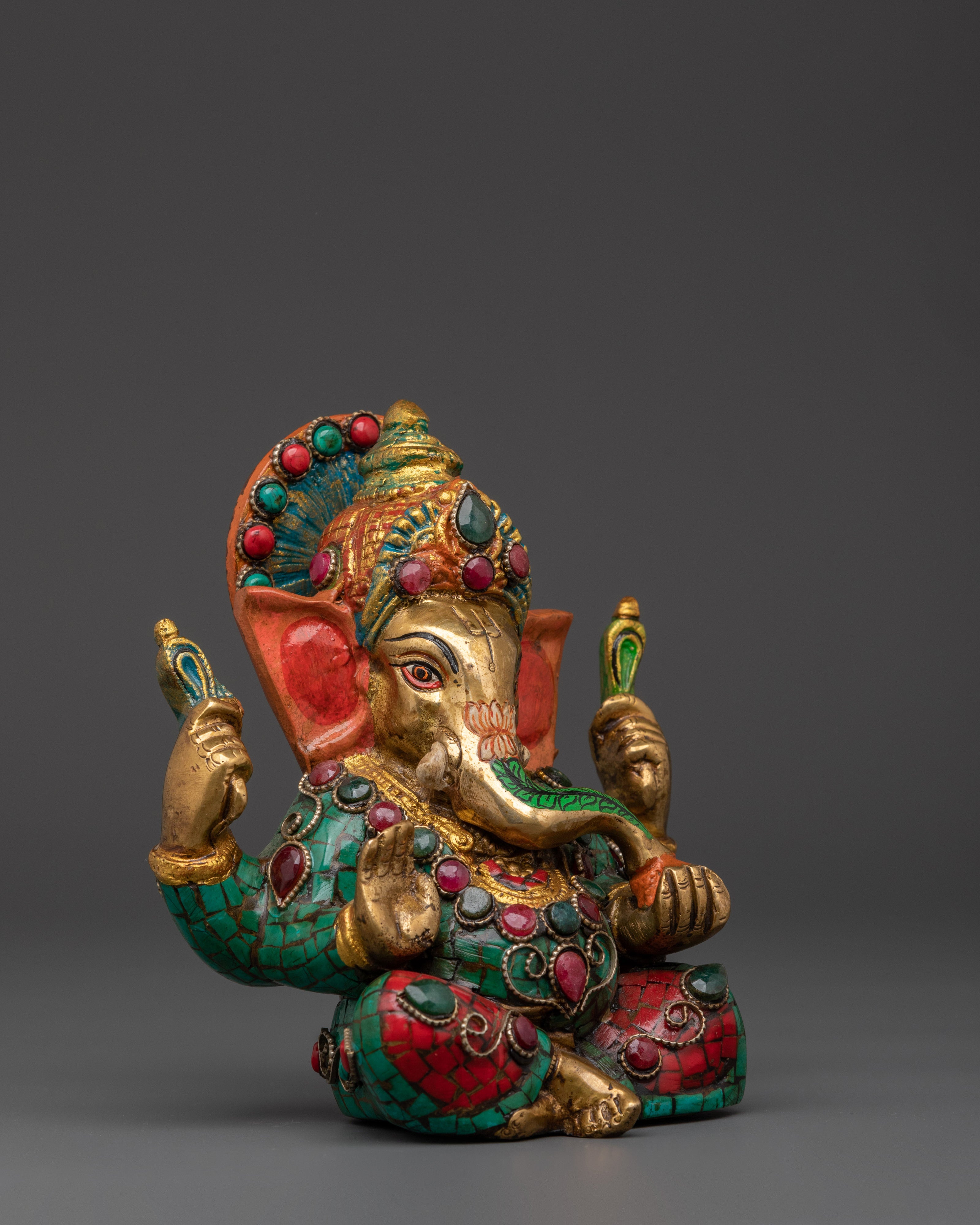 Handmade Hindu Wisdom Deity Ganesh Statue | Remover of Obstacles