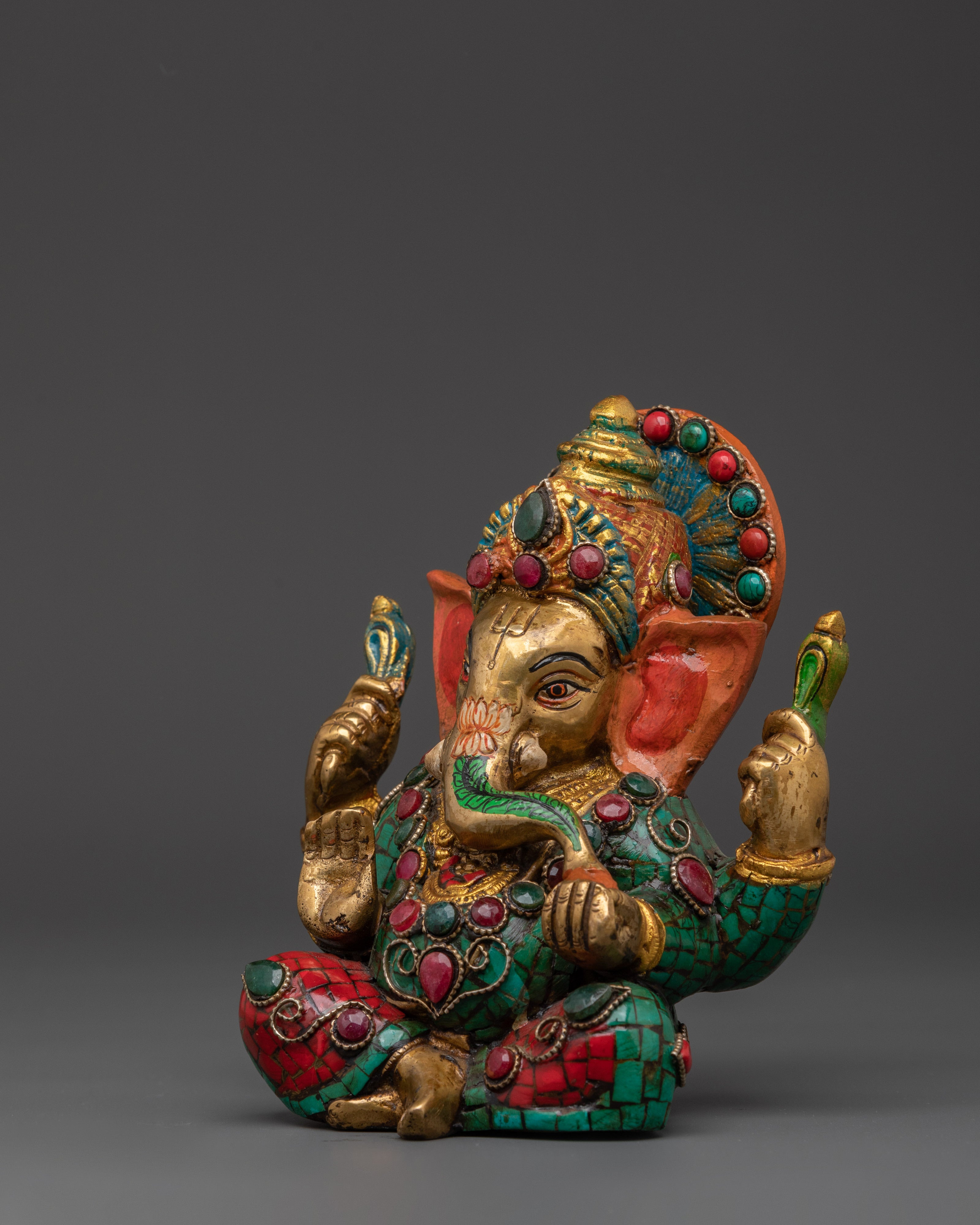 Handmade Hindu Wisdom Deity Ganesh Statue | Remover of Obstacles