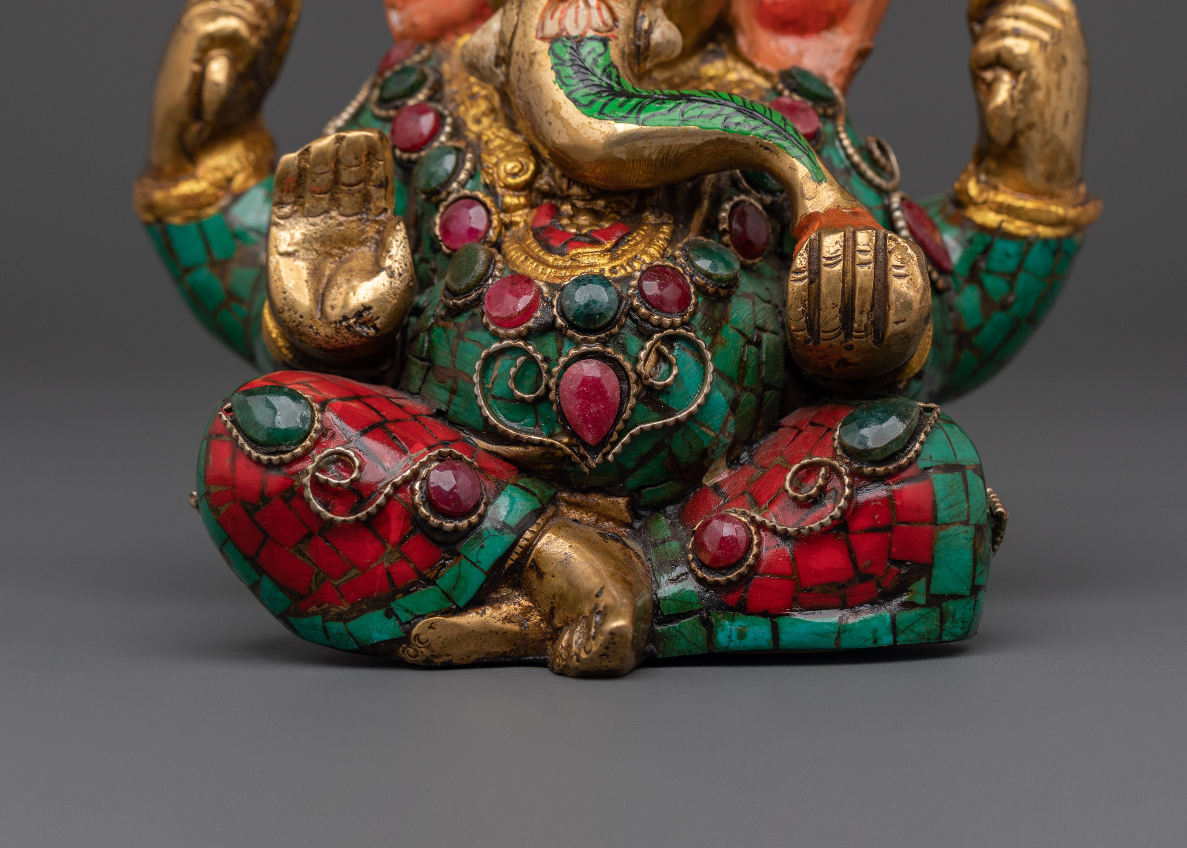 Handmade Hindu Wisdom Deity Ganesh Statue | Remover of Obstacles
