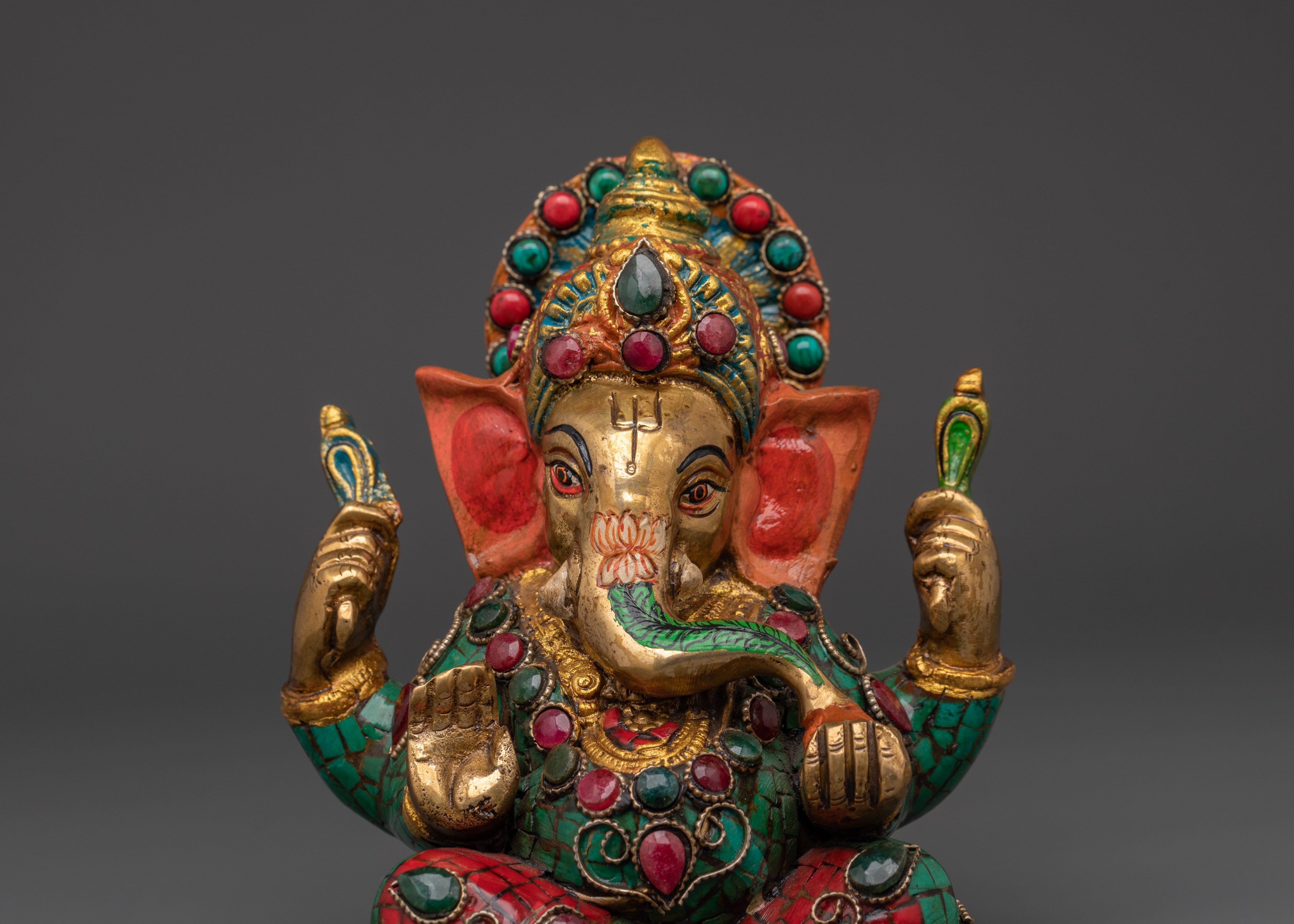 Handmade Hindu Wisdom Deity Ganesh Statue | Remover of Obstacles