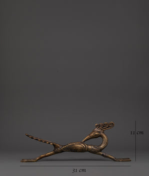 Tibetan Brass Door Handle Set | Spiritual Door Accessory