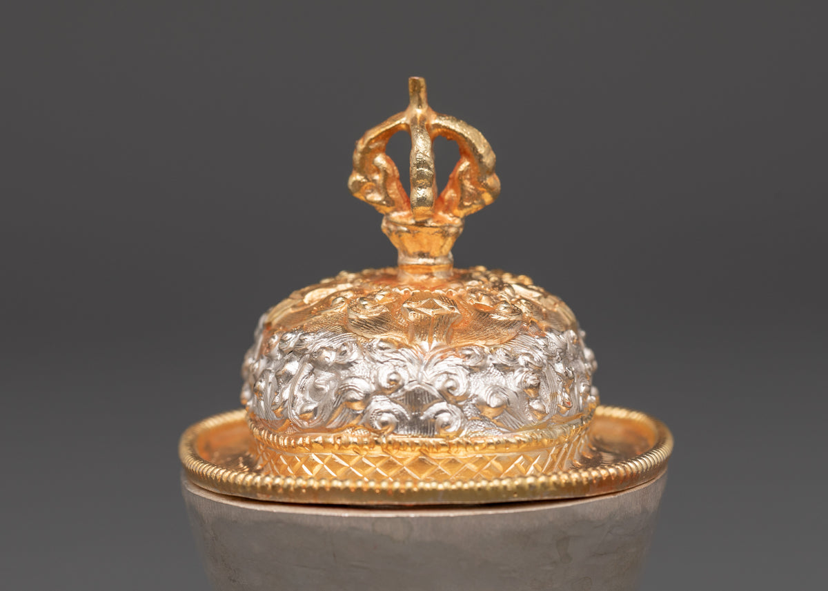 Traditional  Kapala Vessels Set | Tibetan Buddhist Altar Art