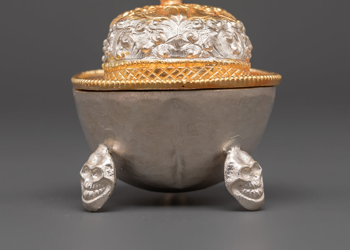 Traditional  Kapala Vessels Set | Tibetan Buddhist Altar Art