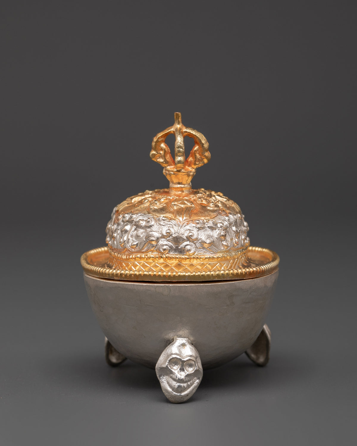 Traditional  Kapala Vessels Set | Tibetan Buddhist Altar Art