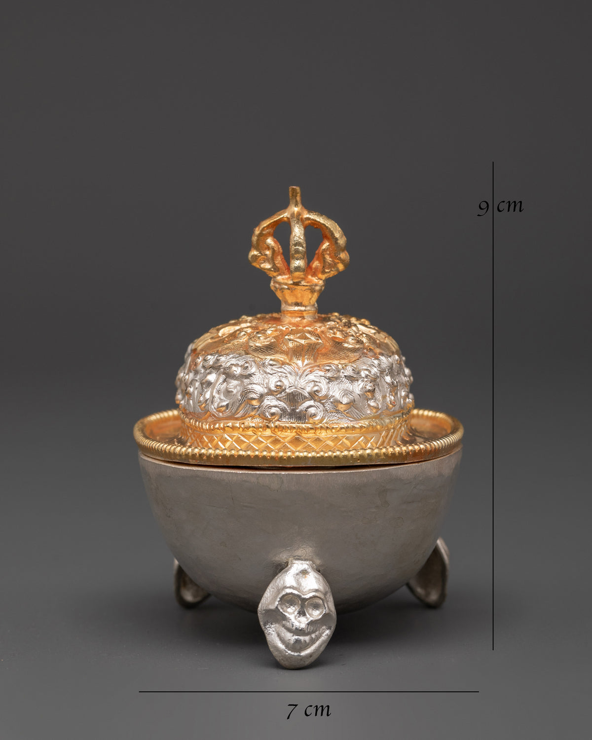 Traditional  Kapala Vessels Set | Tibetan Buddhist Altar Art