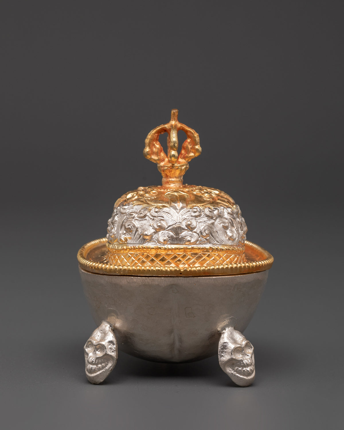 Traditional  Kapala Vessels Set | Tibetan Buddhist Altar Art