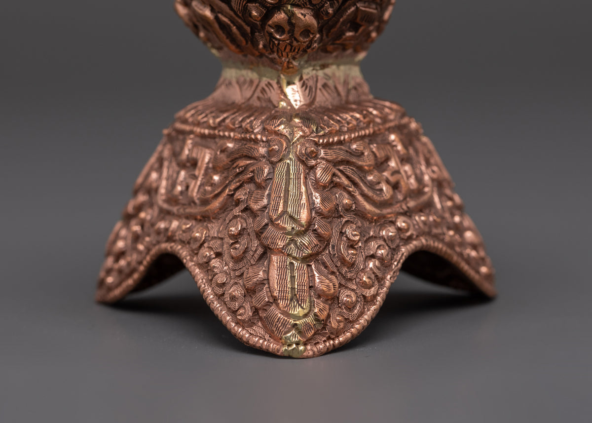 Sacred Buddhist Altar Kapala Set | Traditional Ritual Art