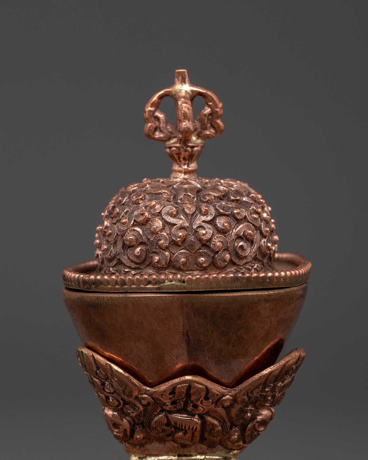 Sacred Buddhist Altar Kapala Set | Traditional Ritual Art